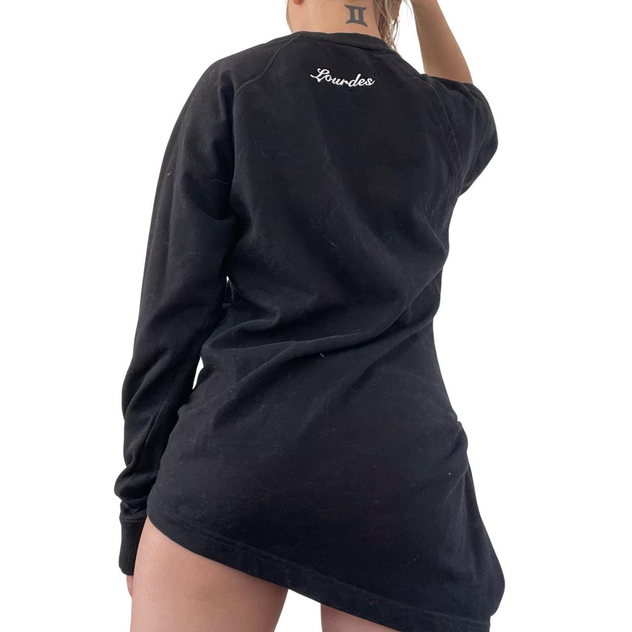Lourdes Women's Black and White Sweatshirt (4)