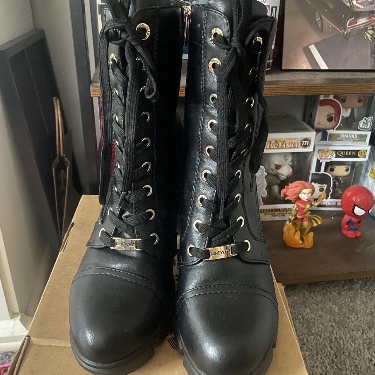 Nine west lace outlet up boots