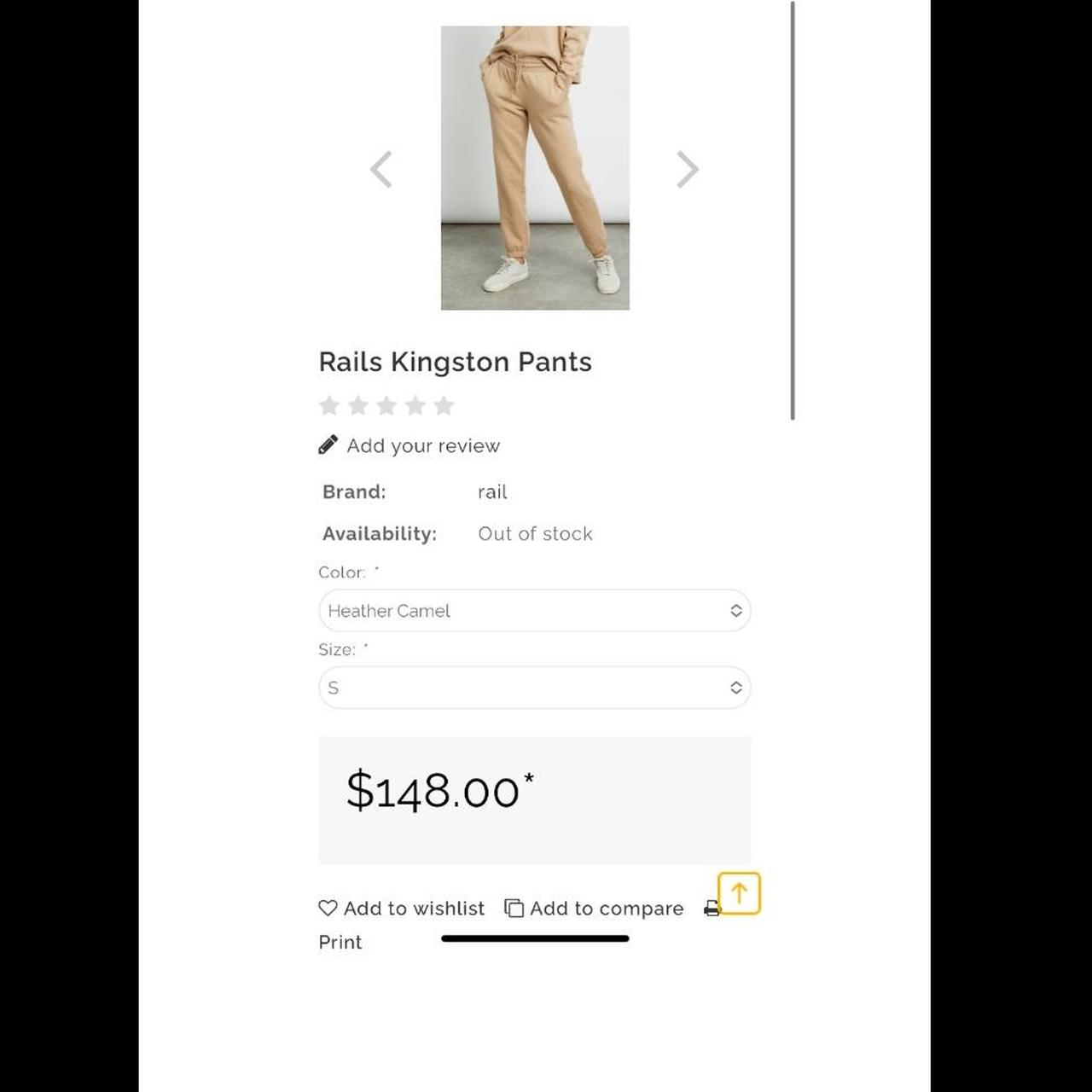 Rails Women's Sweatpants - Tan/Brown - M – Rails … - image 4