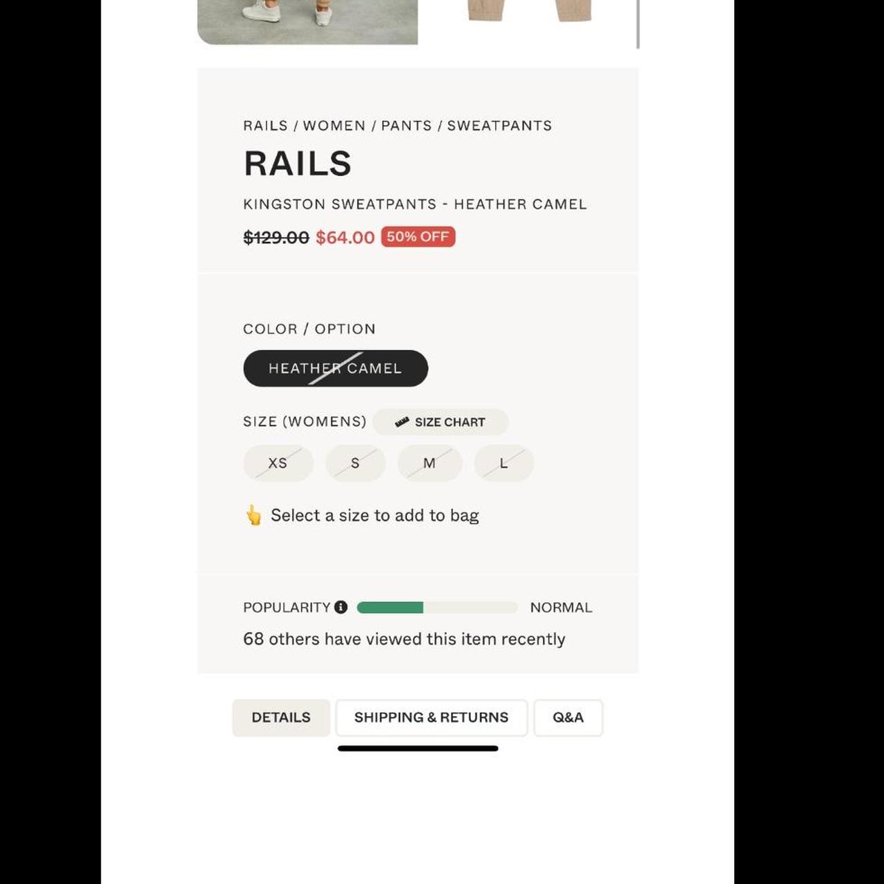 Rails Women's Sweatpants - Tan/Brown - M – Rails … - image 5