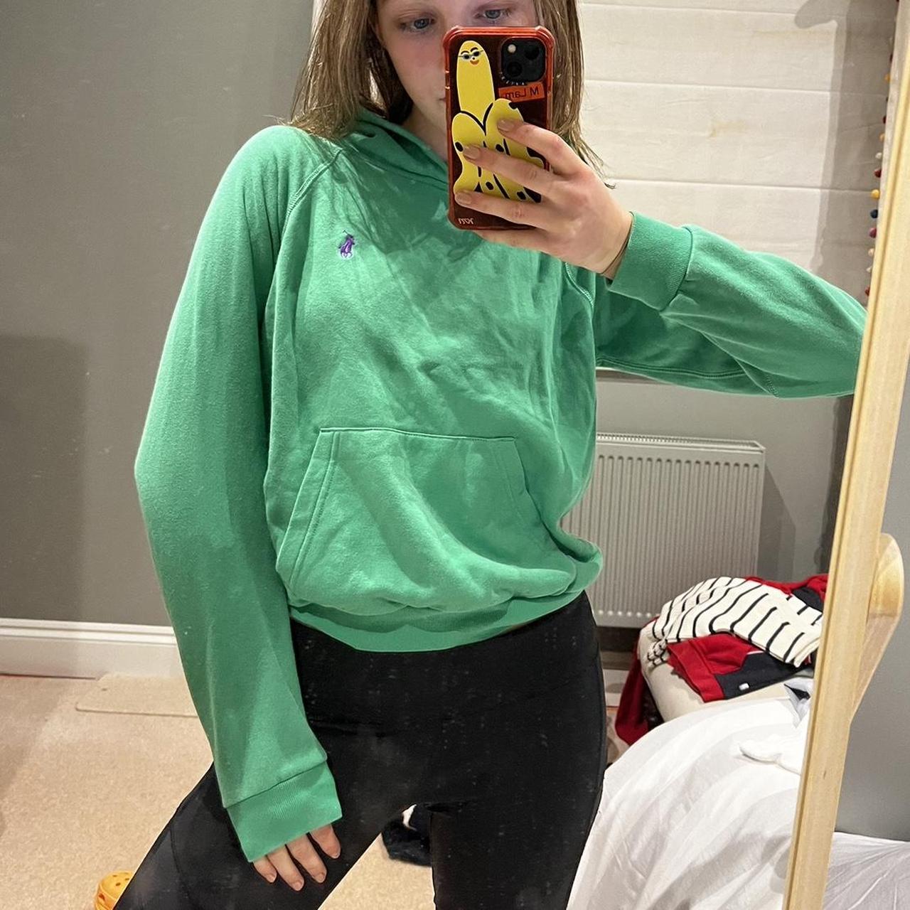 Emerald green on sale champion sweater girl