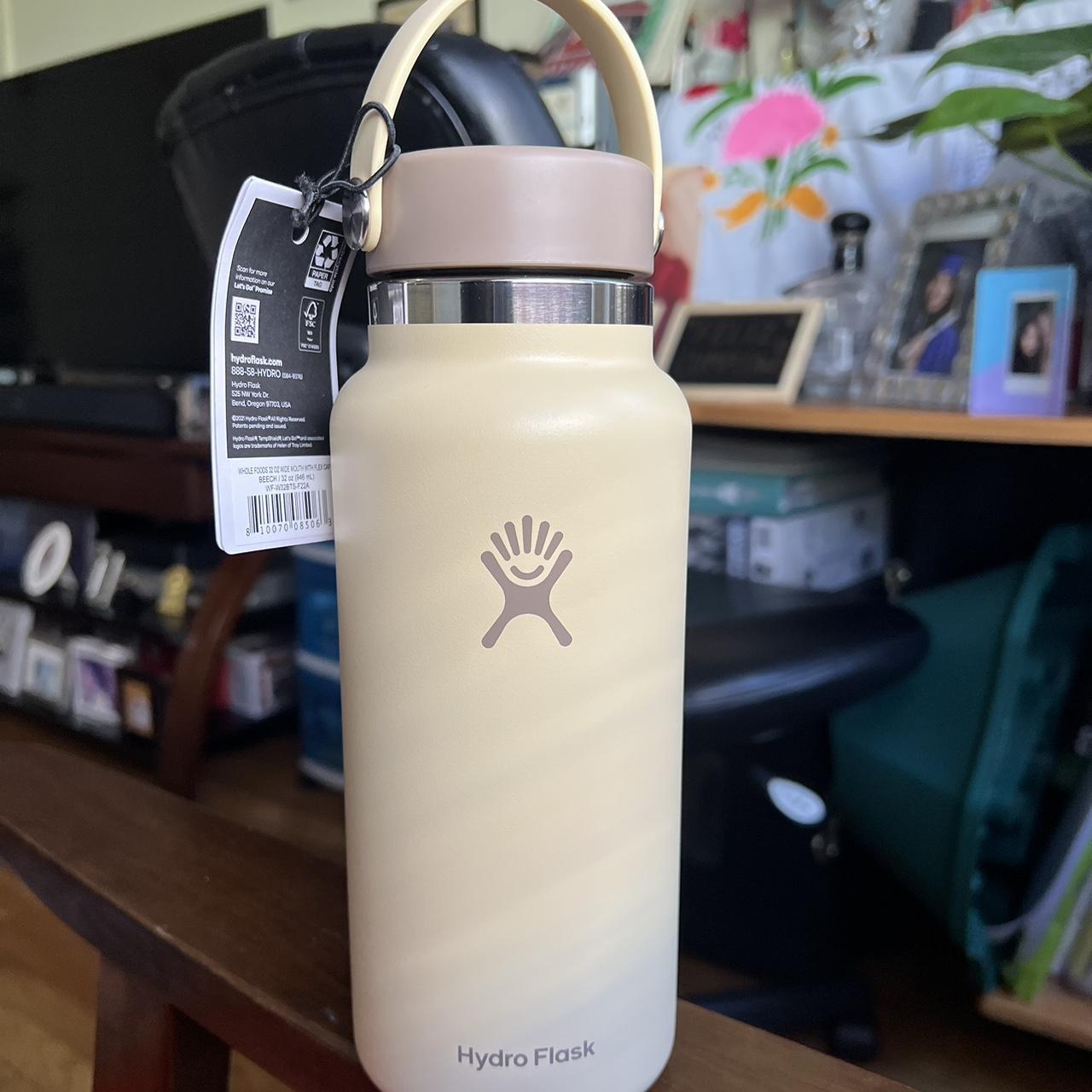 tan Whole Foods limited edition hydroflask!! sold... Depop