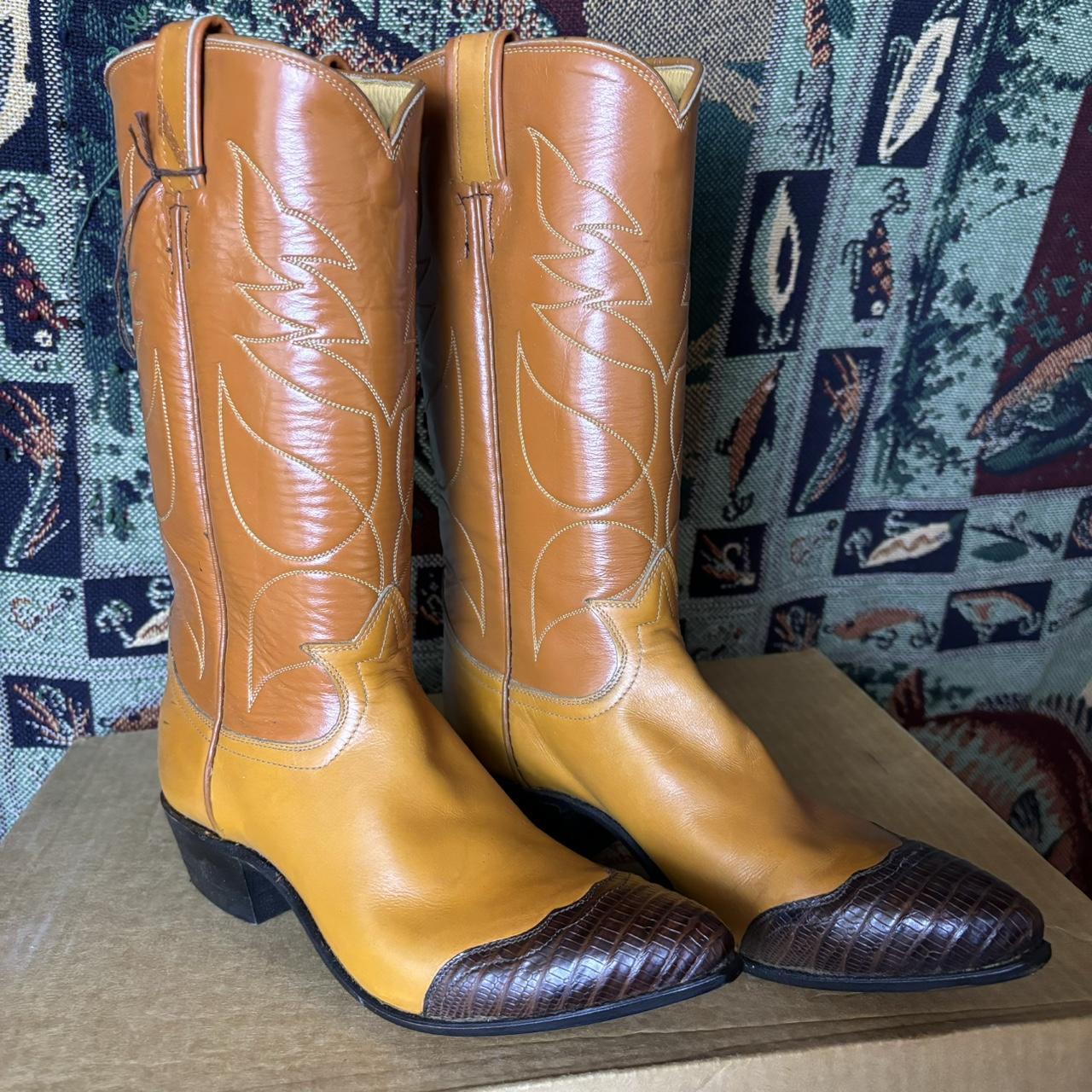 靴 1970s Tony Lama Western Boot Size 11 Lowden 11