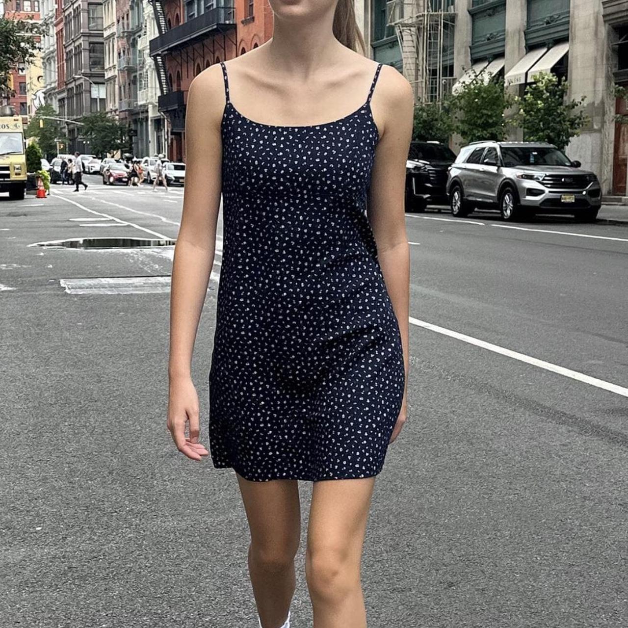 . 🤍 brandy melville floral colleen dress 🤍 tie back... Depop