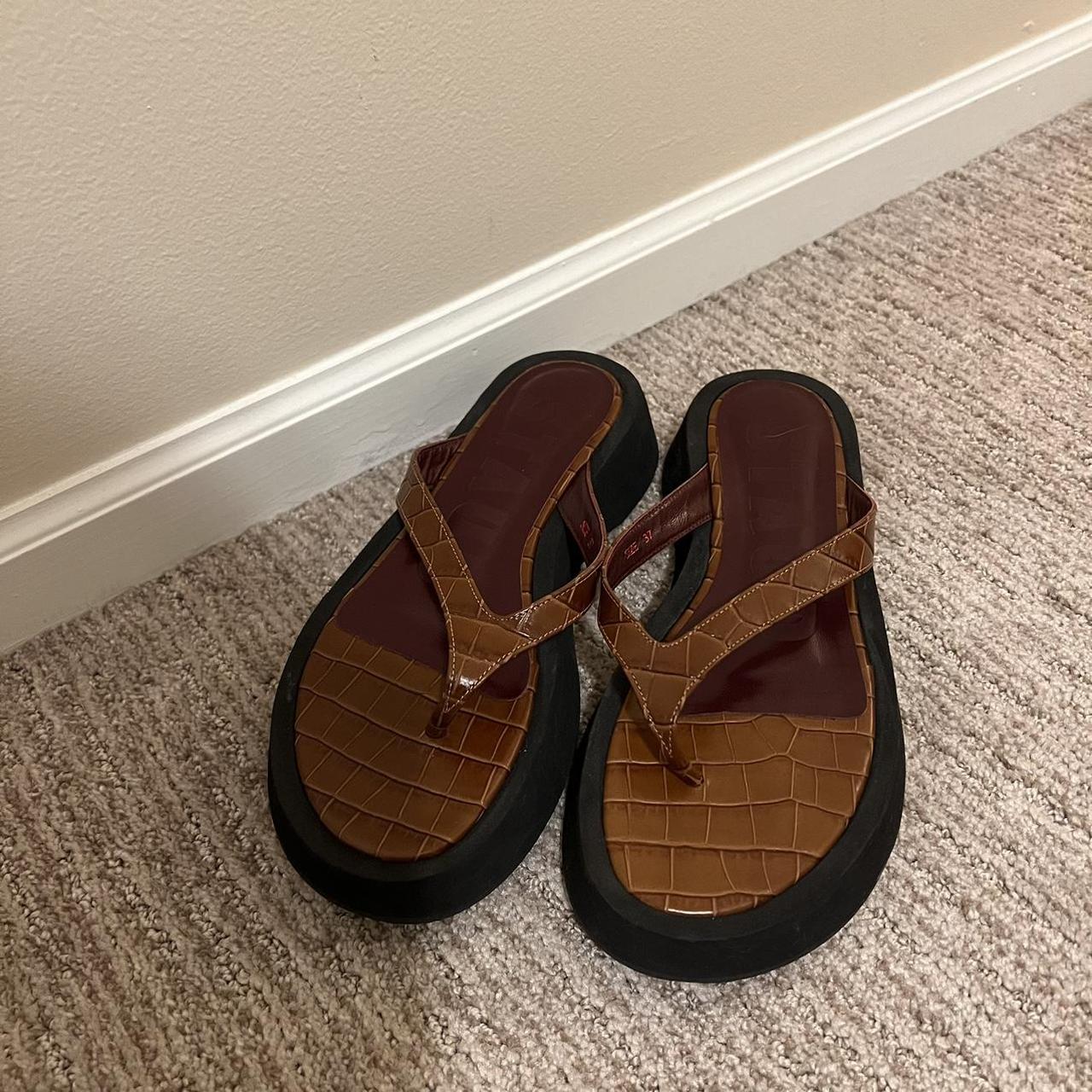 Staud Tessa platform sandals size 37 Like Depop