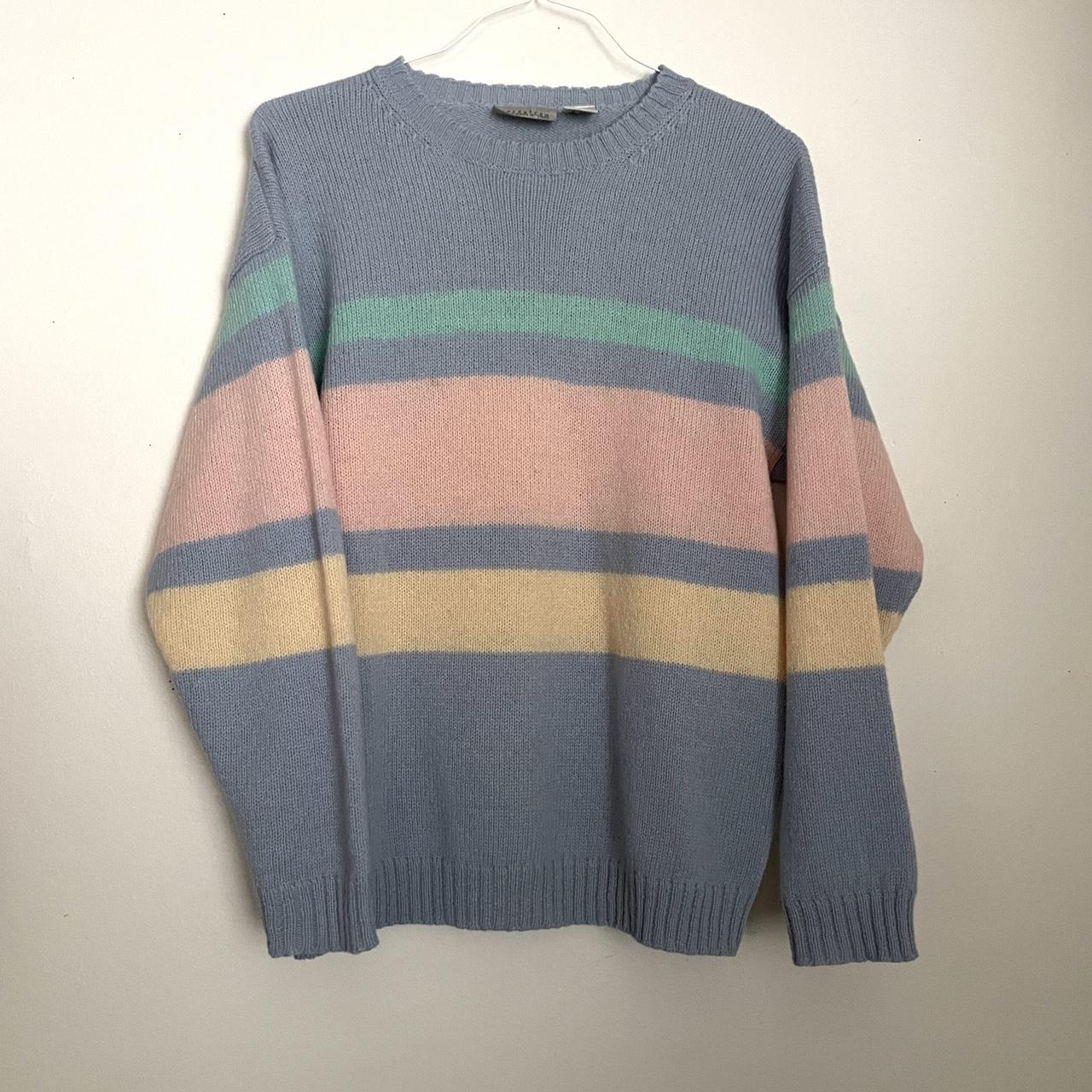 VINTAGE NORDTROM PASTEL WOOL SWEATER x Nordstrom... - Depop
