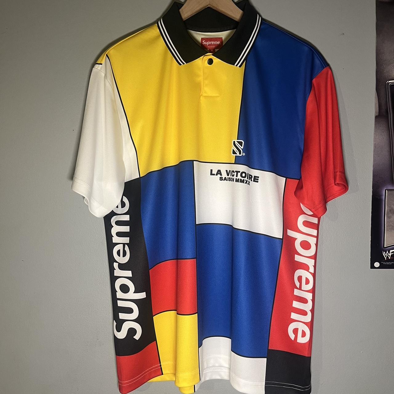 Supreme Soccer Jersey - Depop