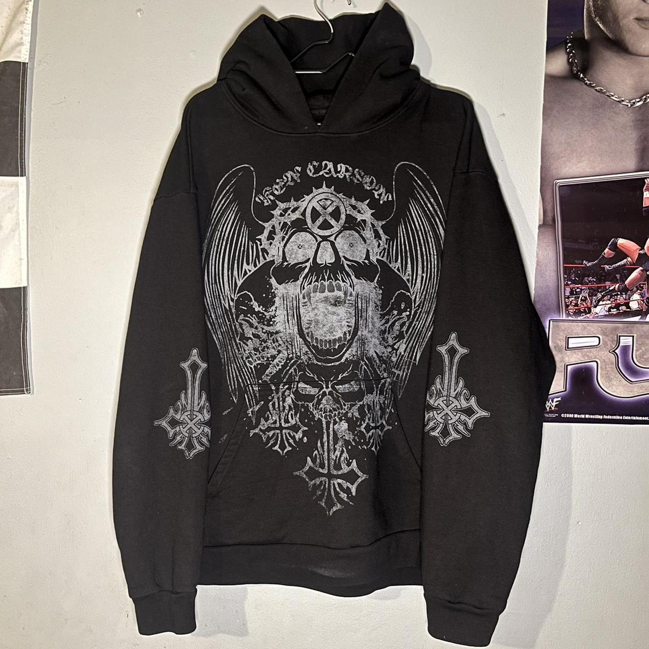 Ken Carson xsidedown cross hoodie XL Sold during... - Depop