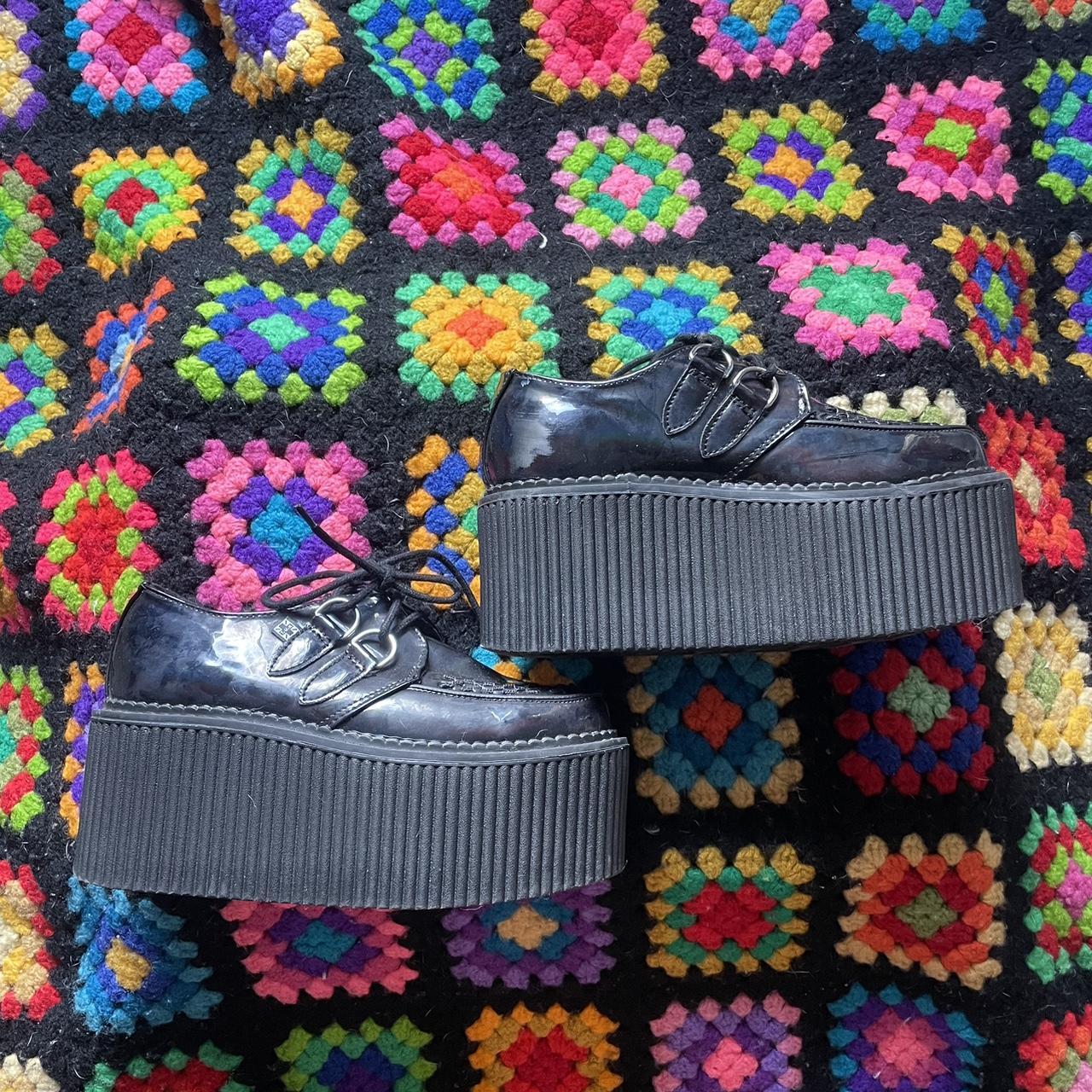 TUK iridescent VEGAN viva monda extra tall creepers... Depop