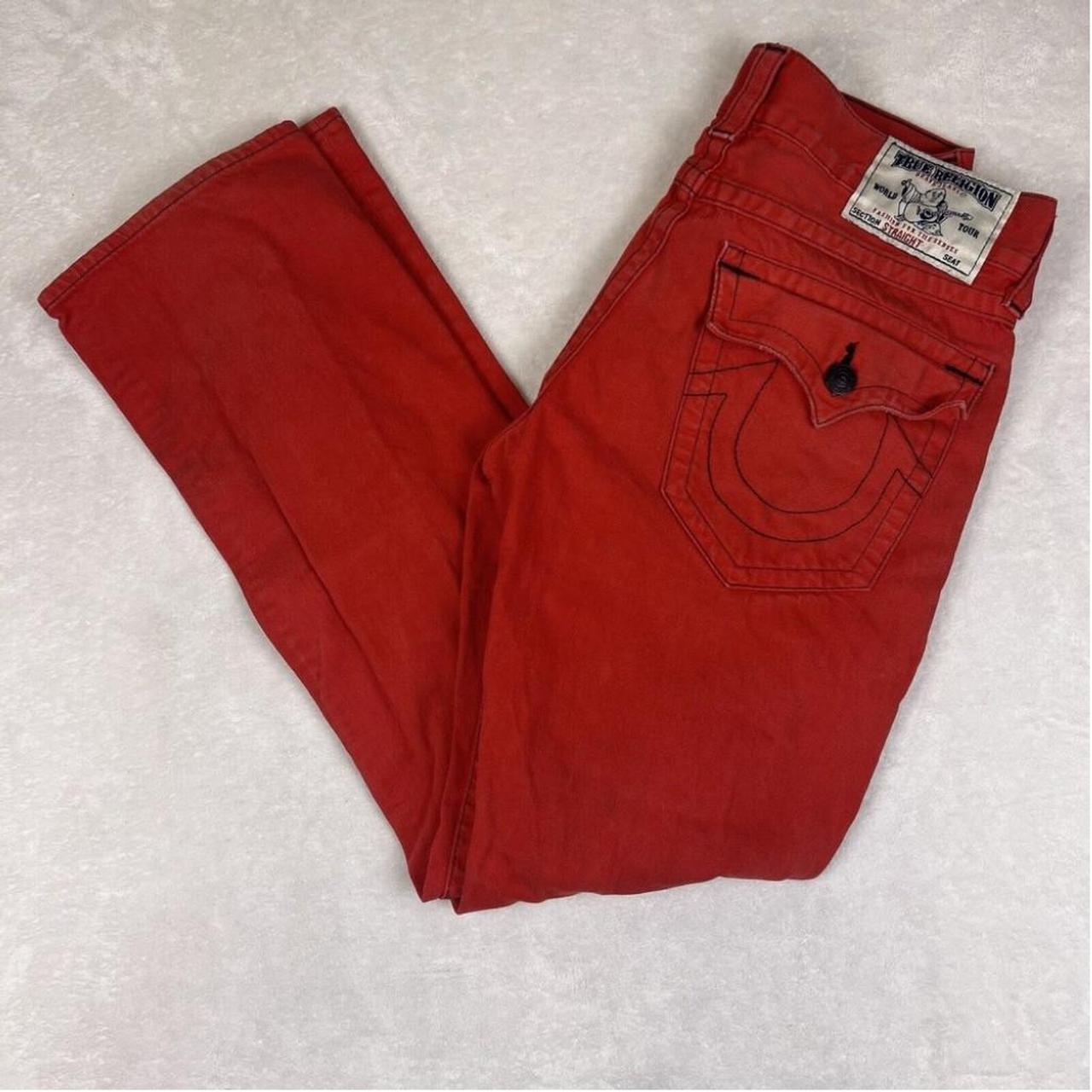 true religion jeans for men red