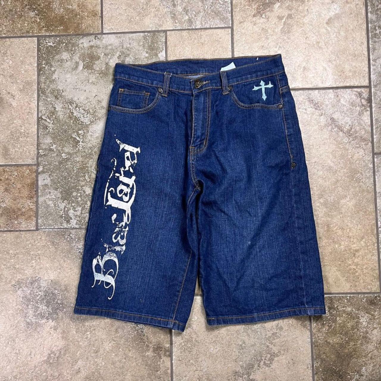 Vintage Y2K Blac Label Jean Shorts 33x15 Men Jort... - Depop