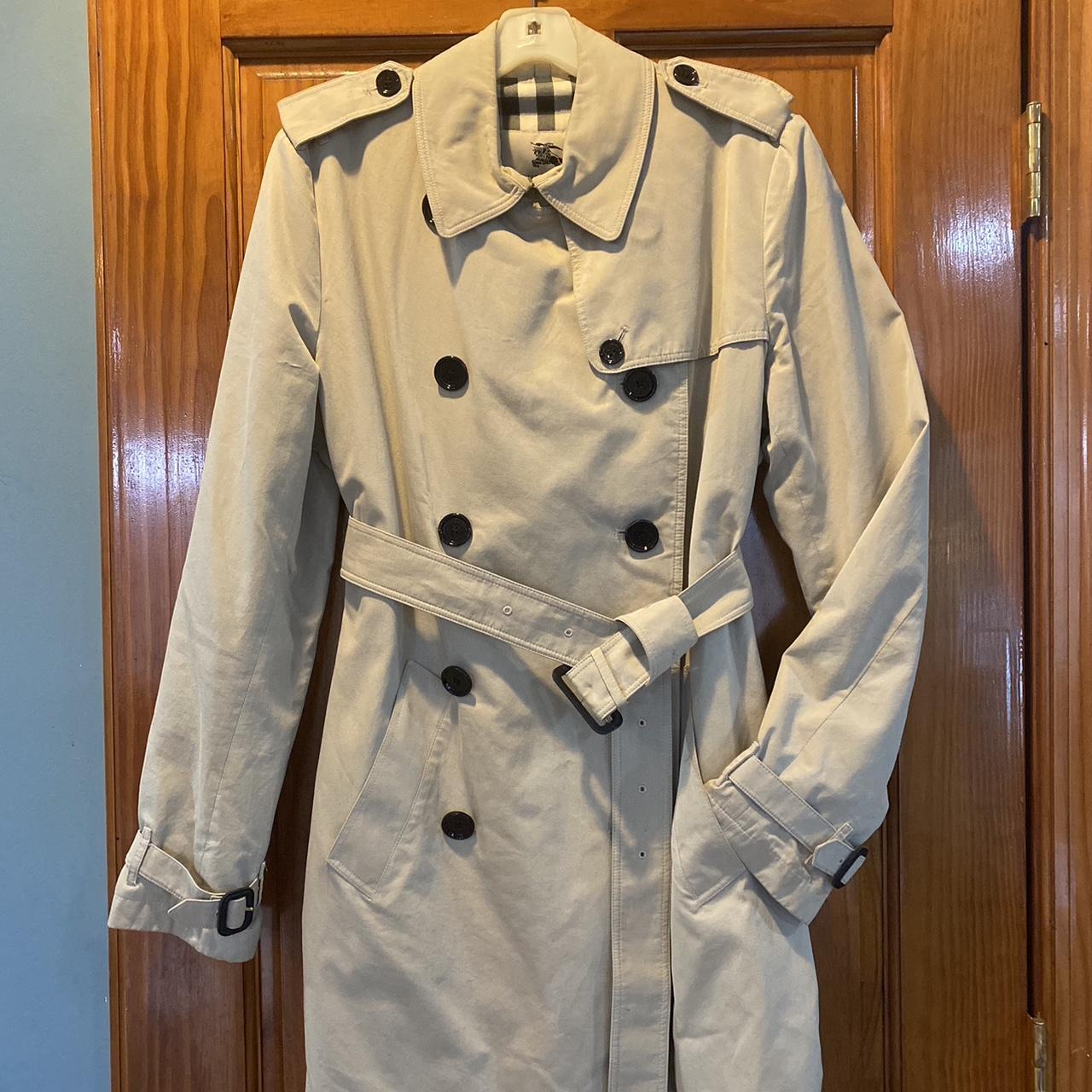 Burberry Cashmere Sweater Womens Burberry Trench Coat, UK Size 14