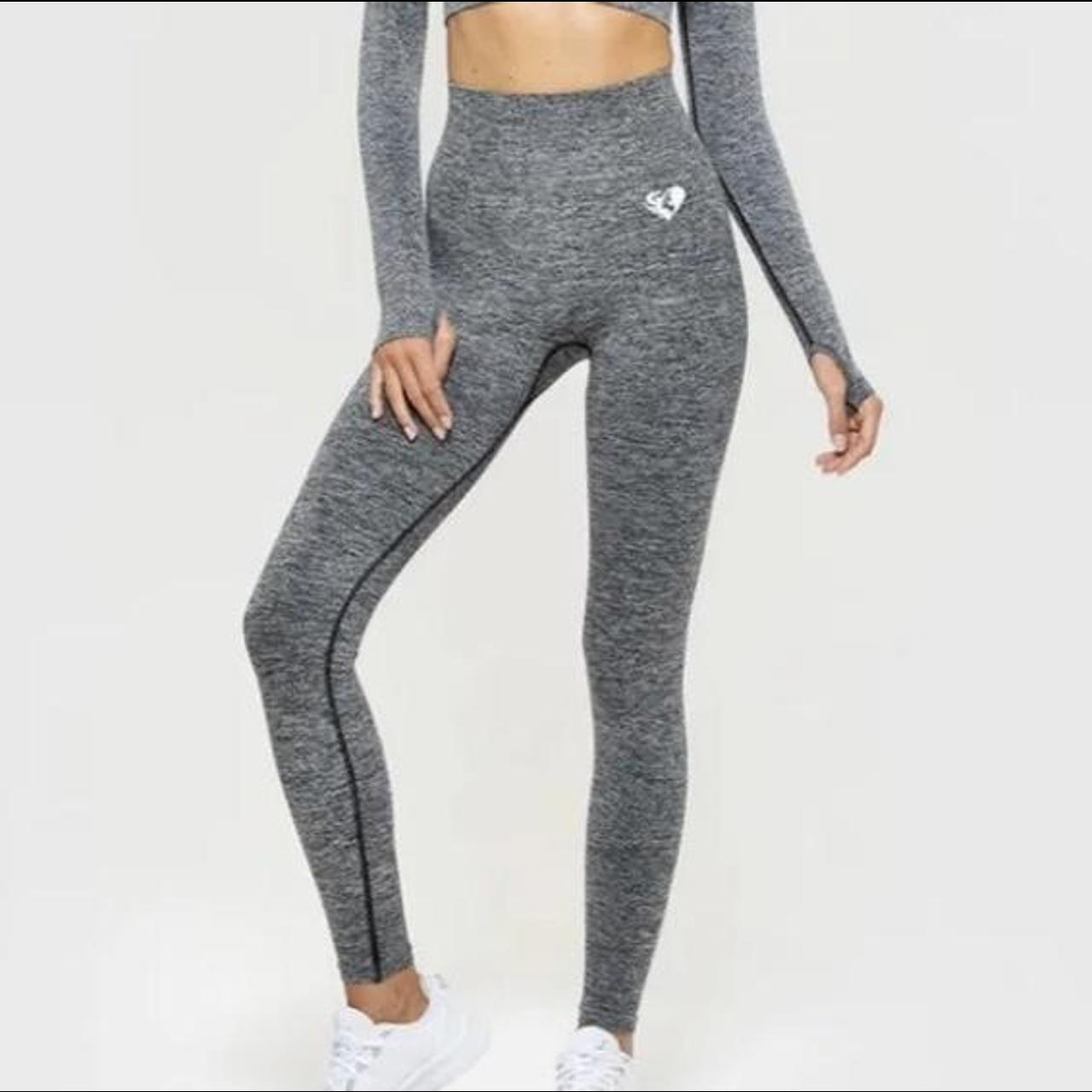 Women's best gray leggings Seamless SIZE XS Open - Depop
