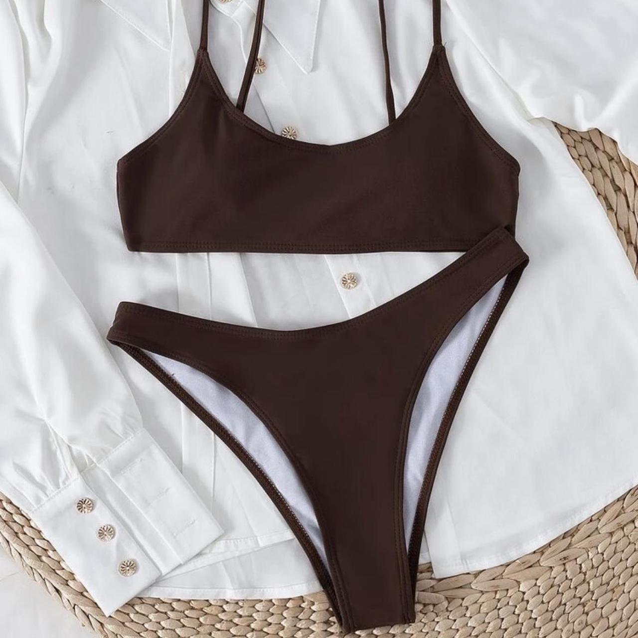 Women's Brown Bikinis-and-tankini-sets | Depop