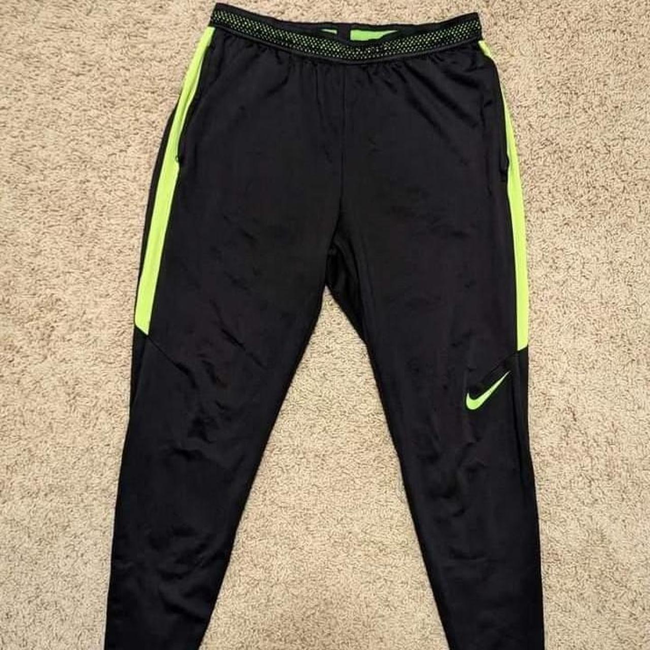 Black and 2025 green soccer pants