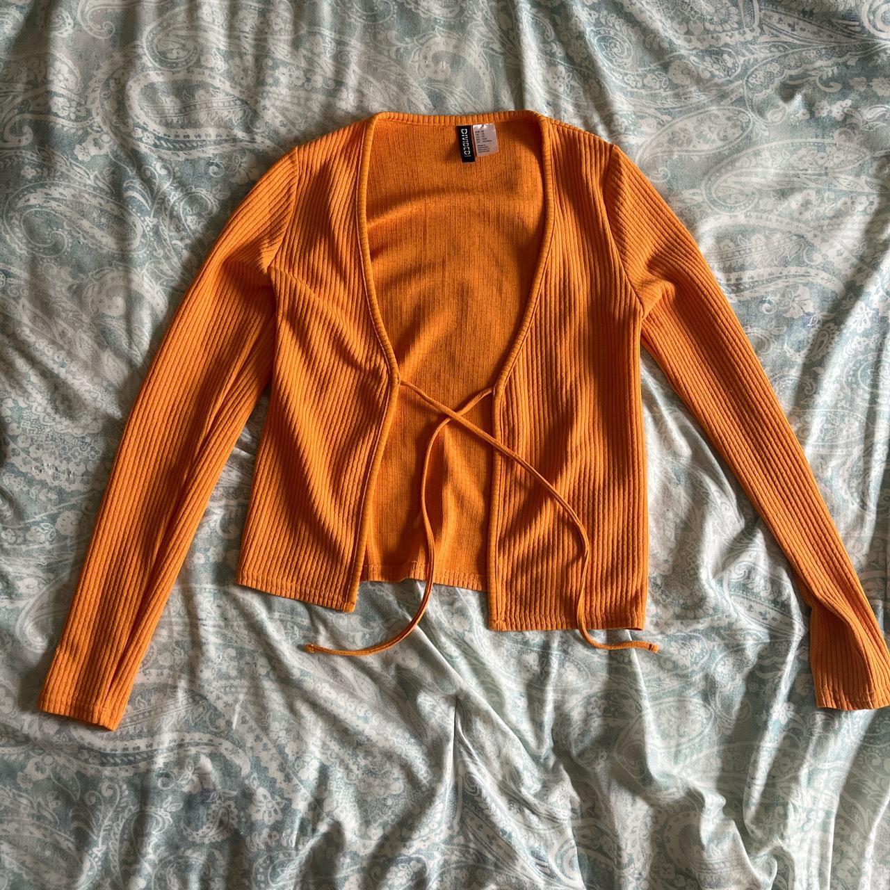 H&m hotsell orange cardigan