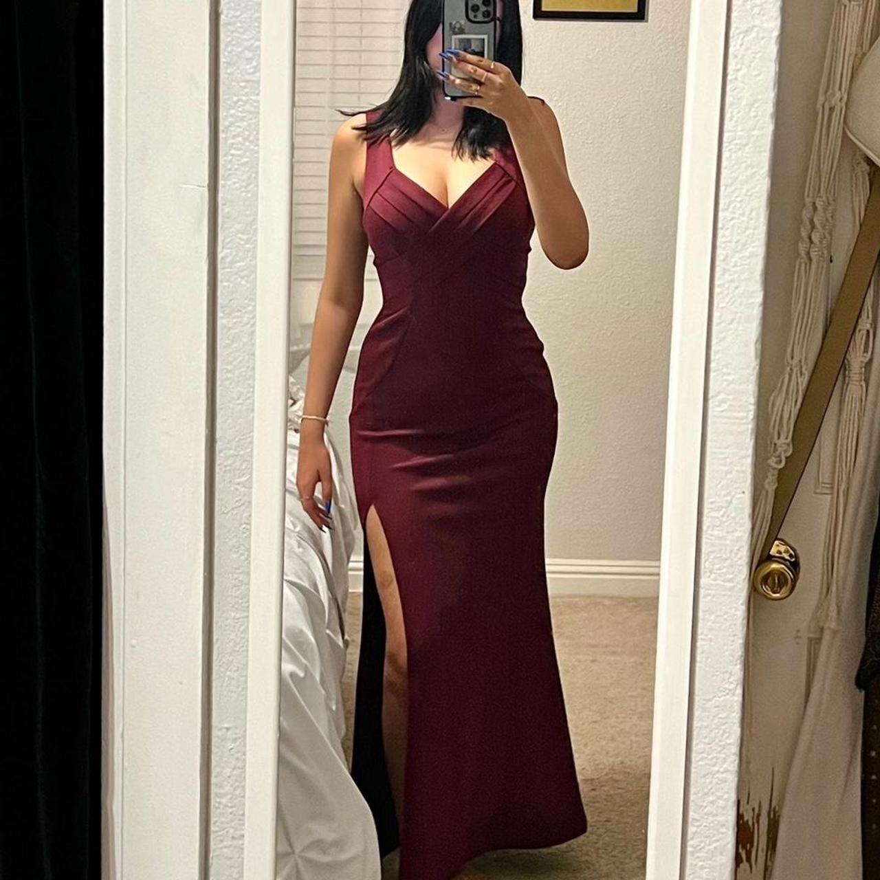 Emerald Sundae Womens Burgundy Dress Depop 2466