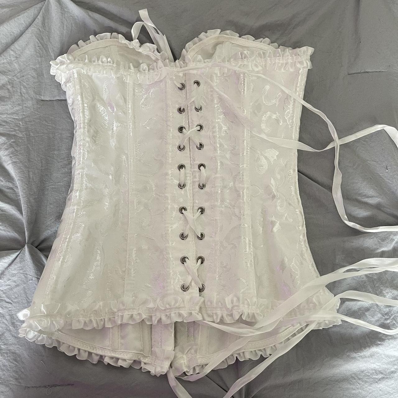 Women’s White Corset | Depop