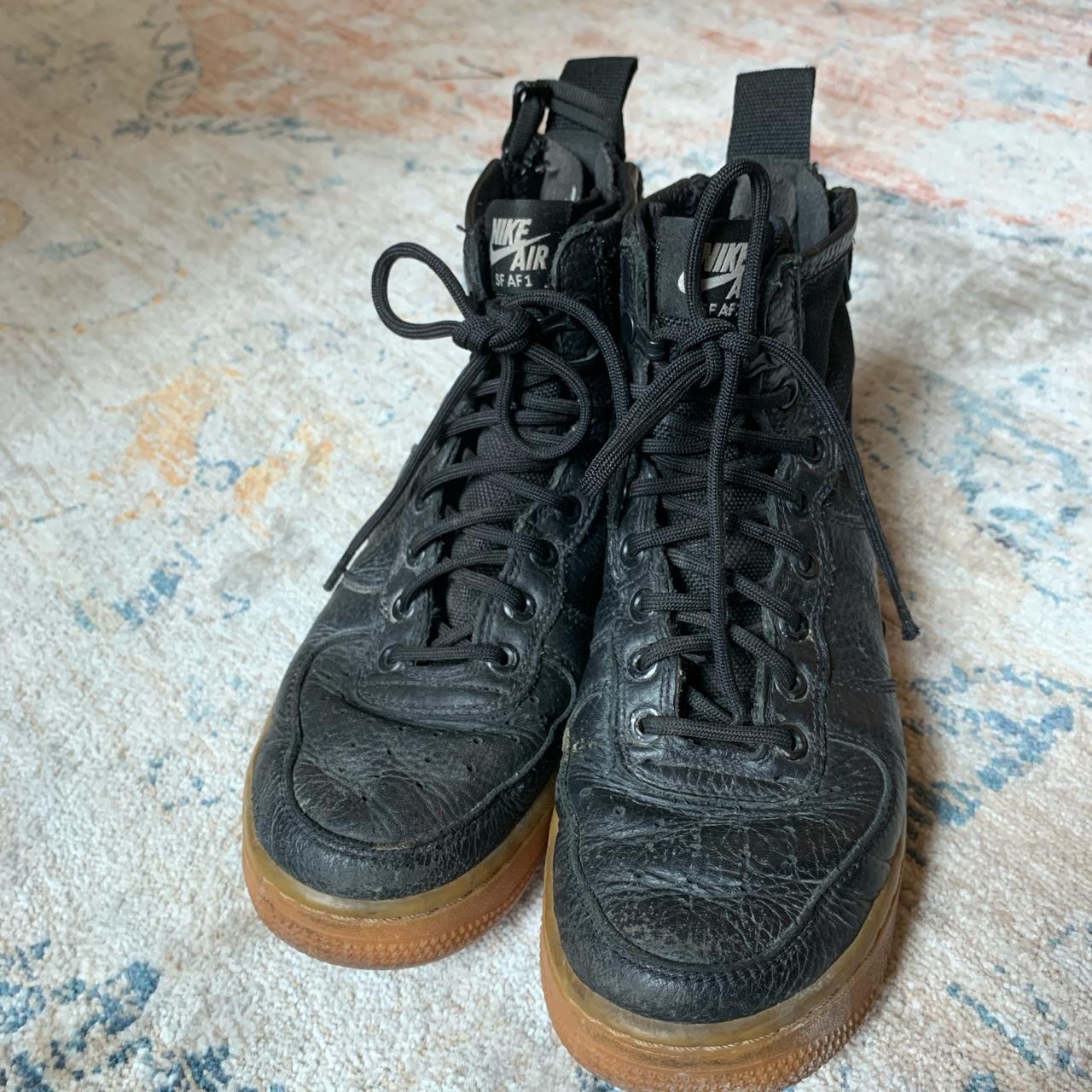 Nike SF Air Force 1 black sneaker Size: women’s 7... - Depop