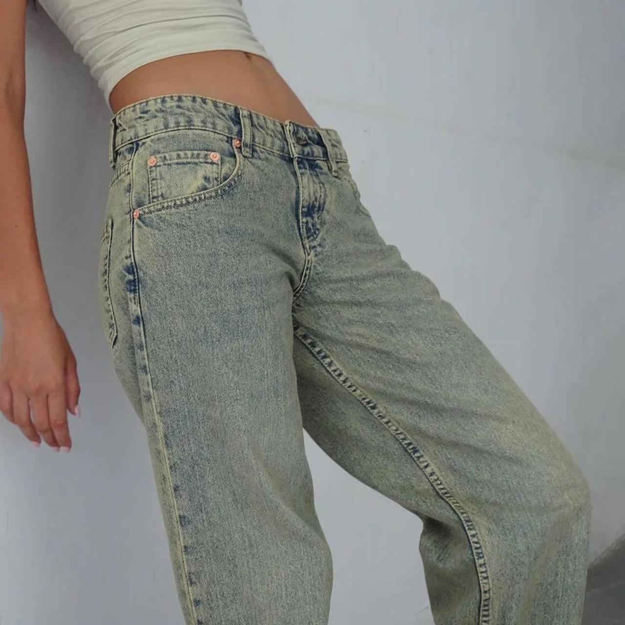 Low Rise Parallel Jeans in Indigo