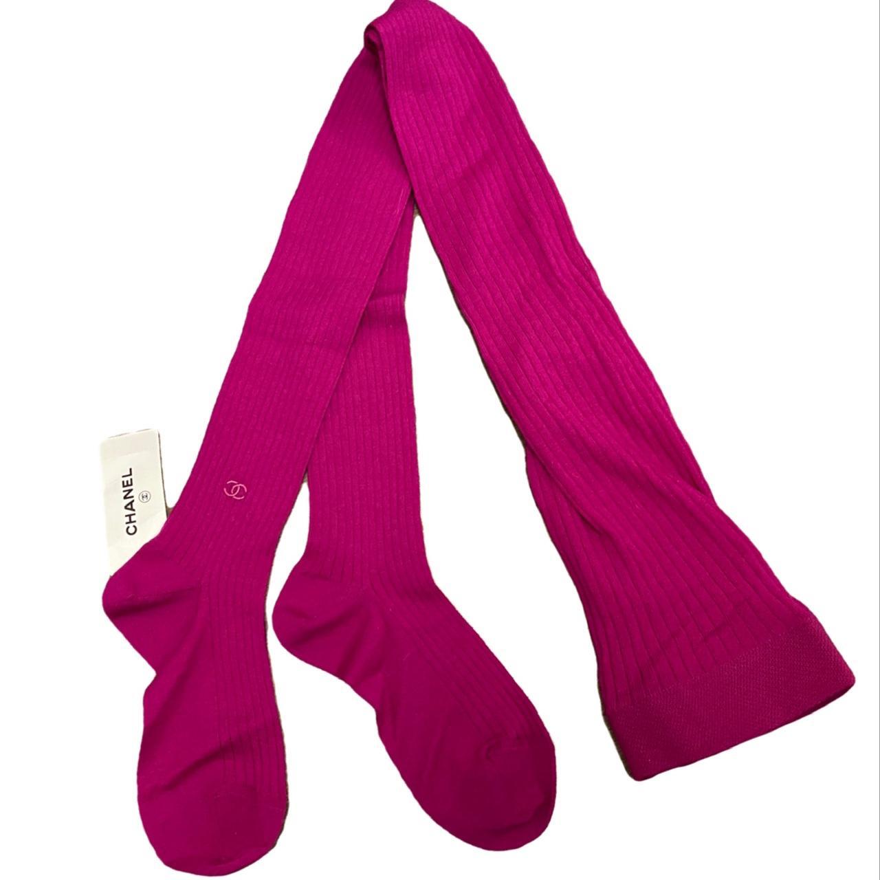 Brand New Authentic Chanel Furshia Pink Tights... Depop