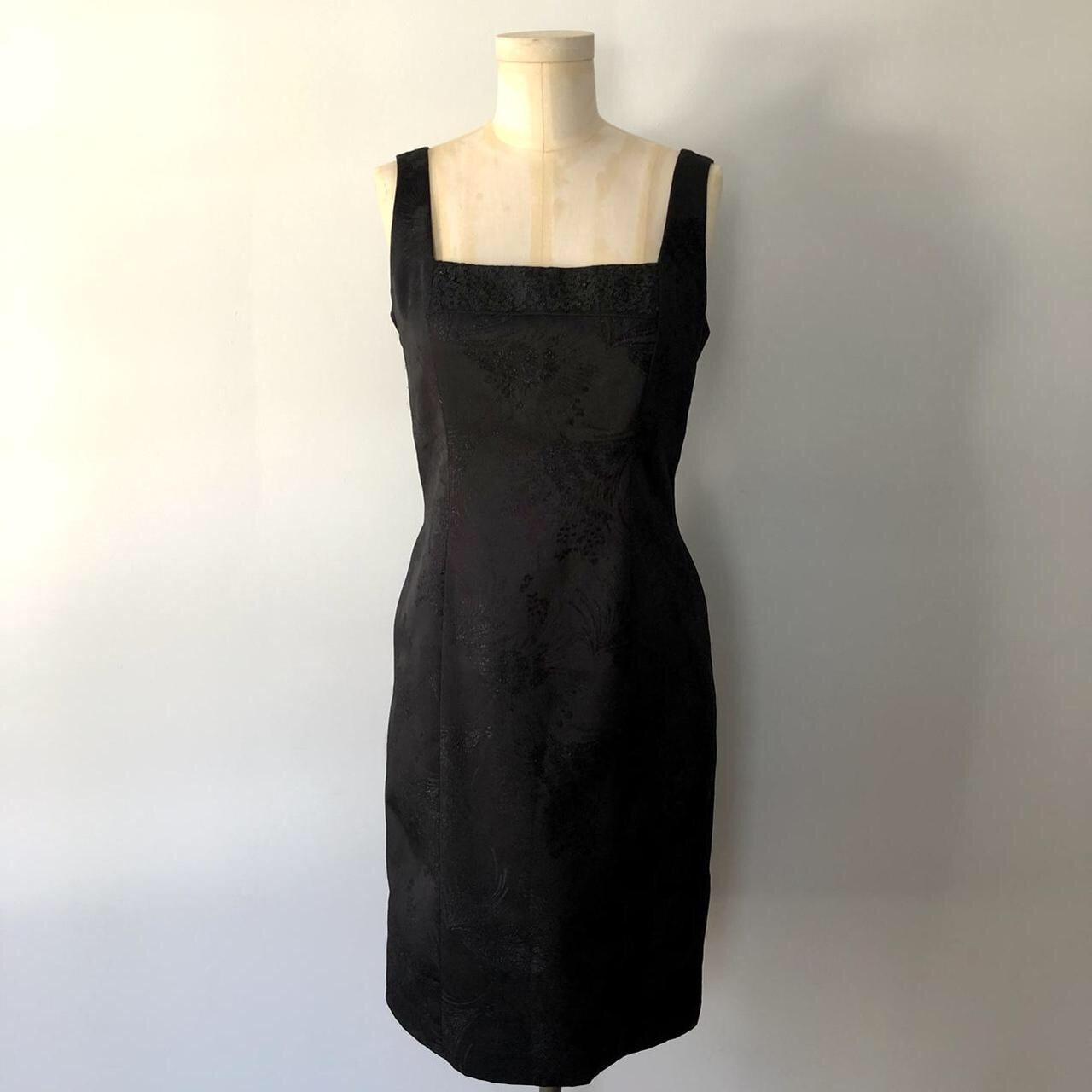 Evan Picone Women's Black Dress | Depop