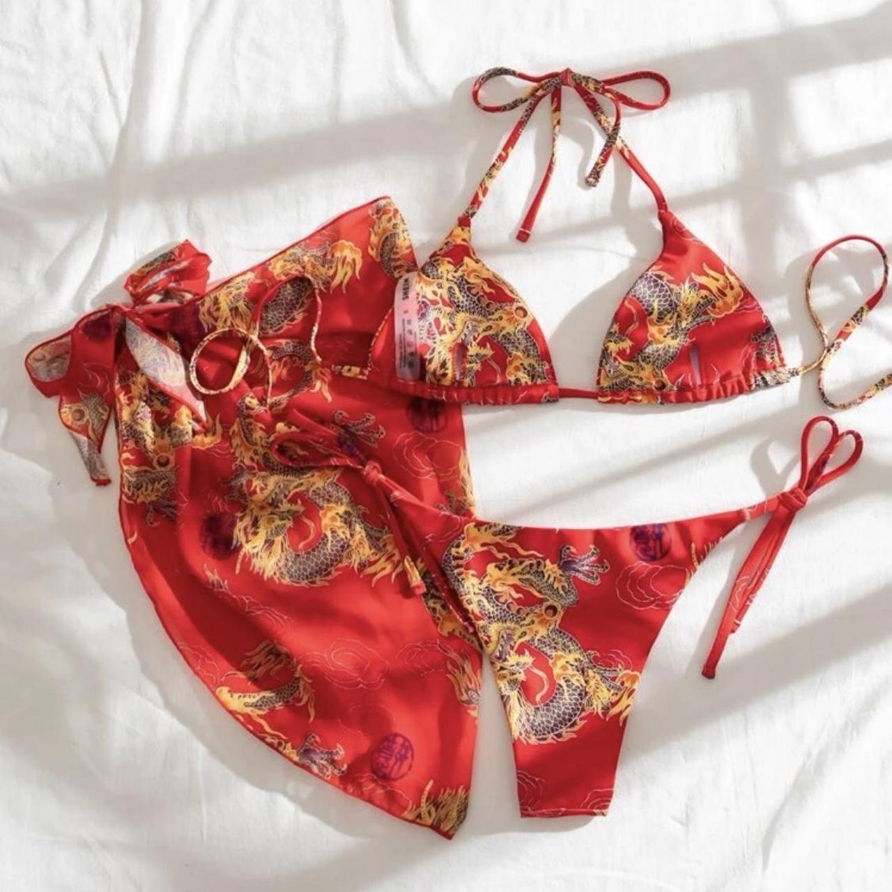 SHEIN Women's Bikinisandtankinisets Depop