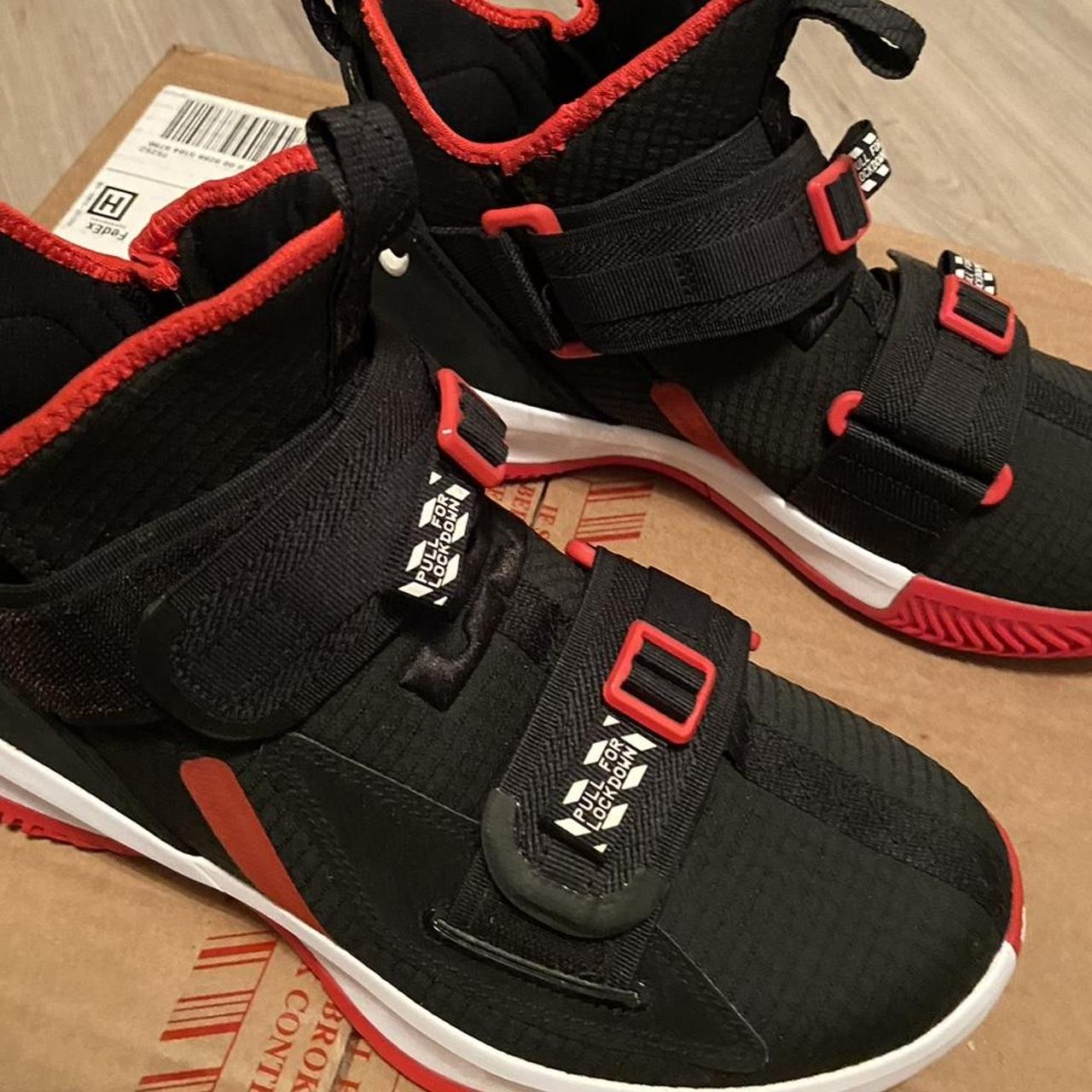 Lebron soldier 13 shop black and red