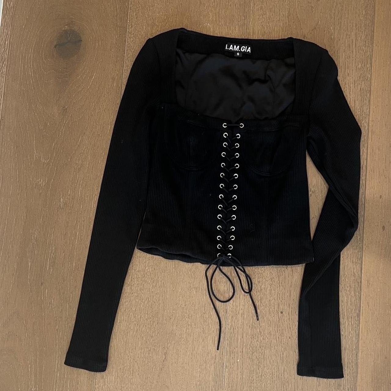 I am Gia offers long sleeve corset top