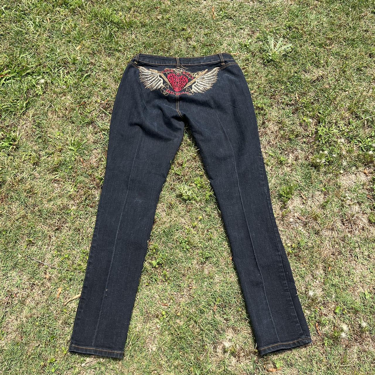 Impressions Women's Navy and Red Jeans (3)