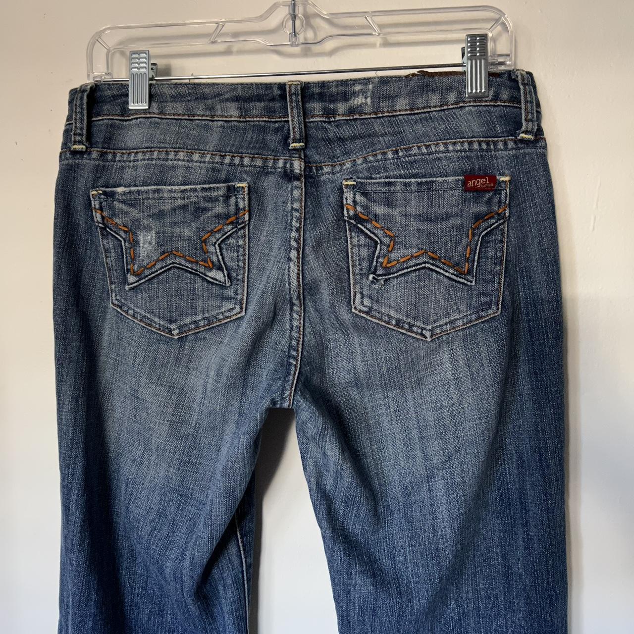 ⭐️⭐️ vintage 2000s “angel premium” star jeans ⭐️⭐️... - Depop