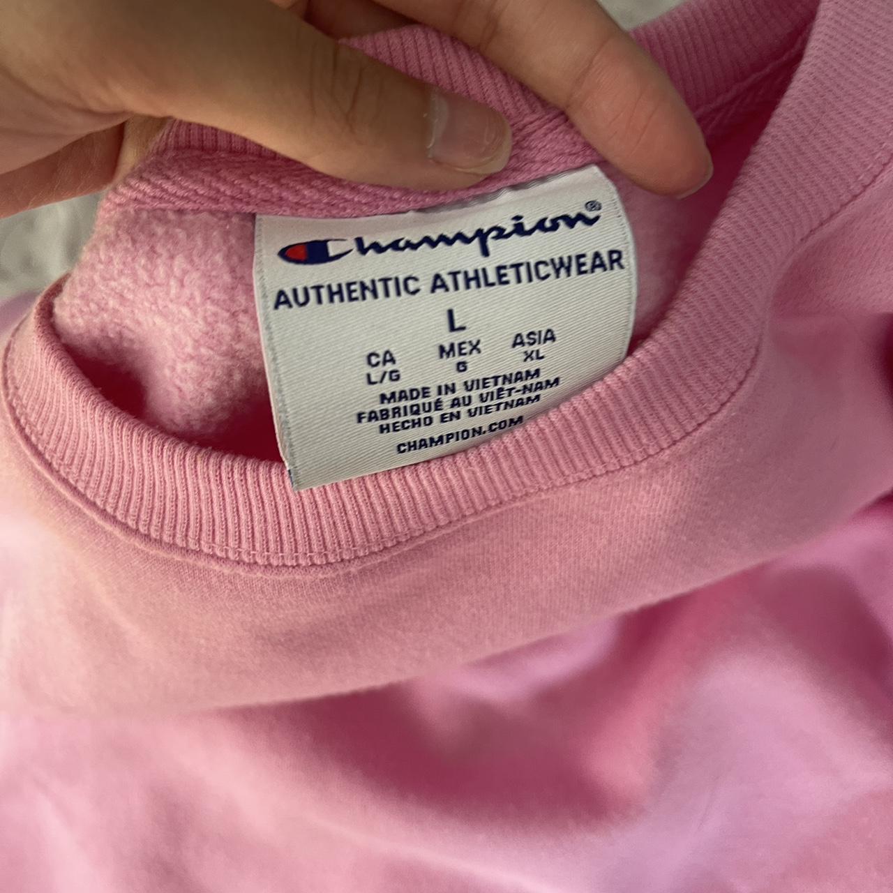 Champion sweatshirt pink hotsell