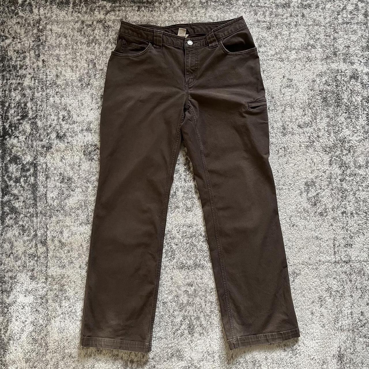 Duluth Trading Company Women's Brown Trousers | Depop