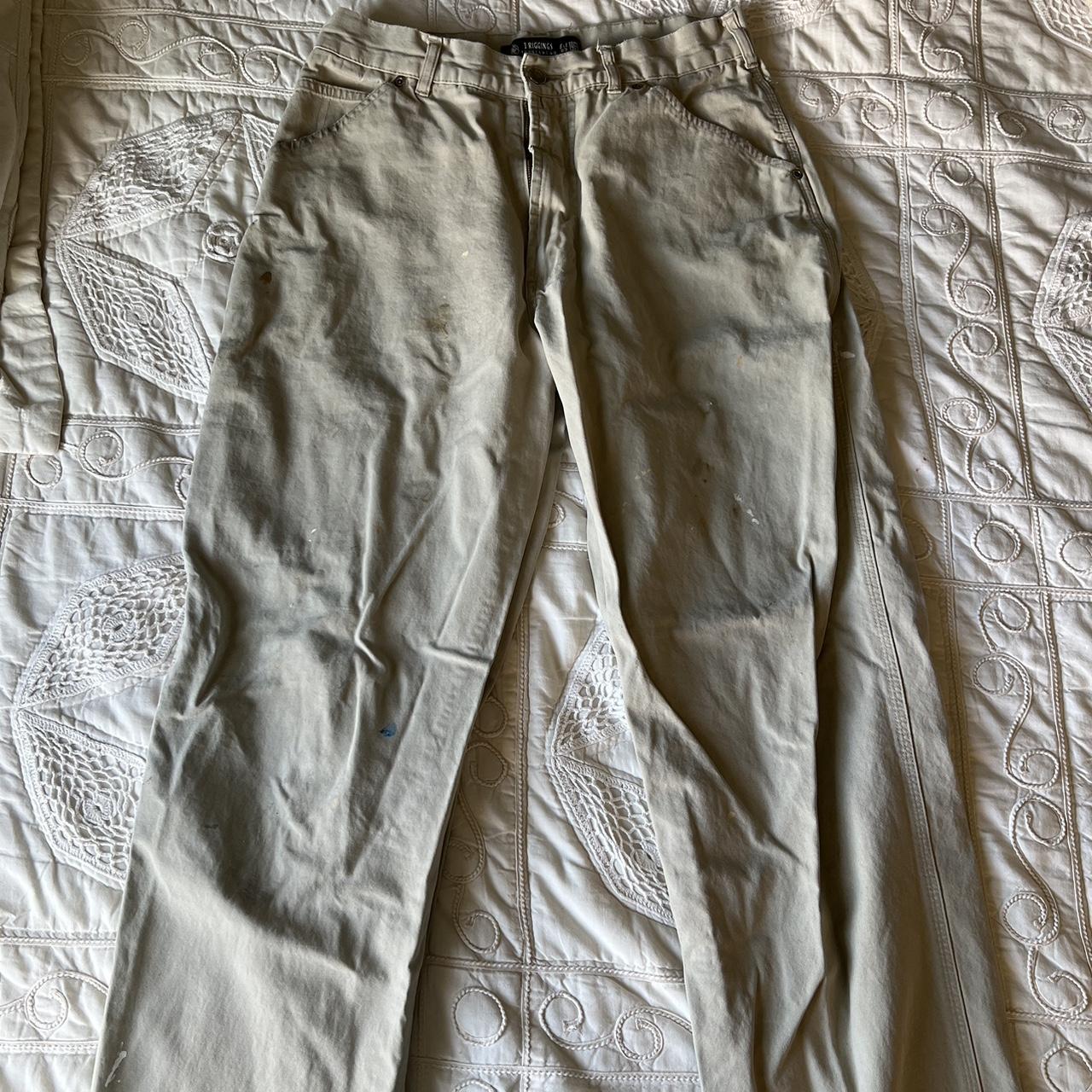 vintage khaki cargo pants hi rise size 31 waist go... - Depop