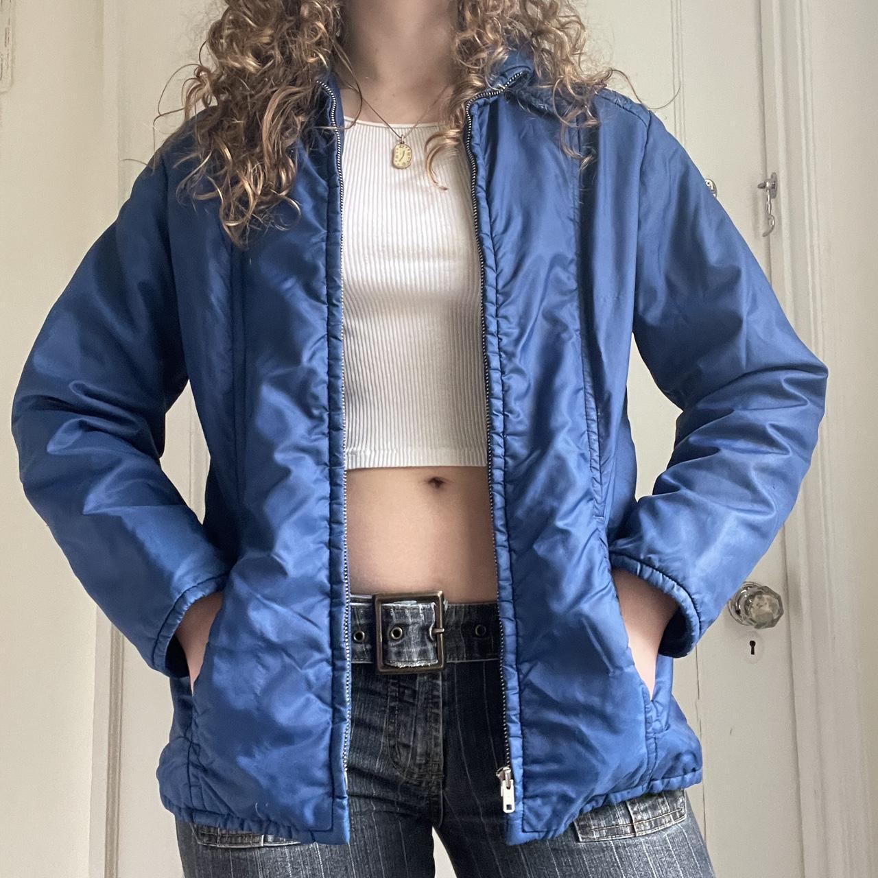 Vintage 70s white stag jacket Vintage 1970s talon | Depop