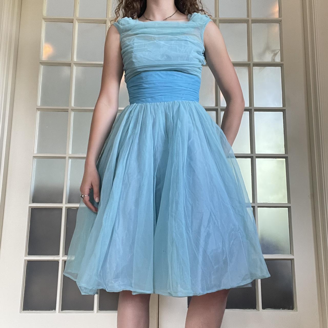 Light blue cheap 50s skirt