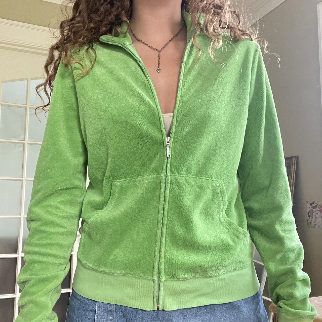 Women's green tracksuit outlet top