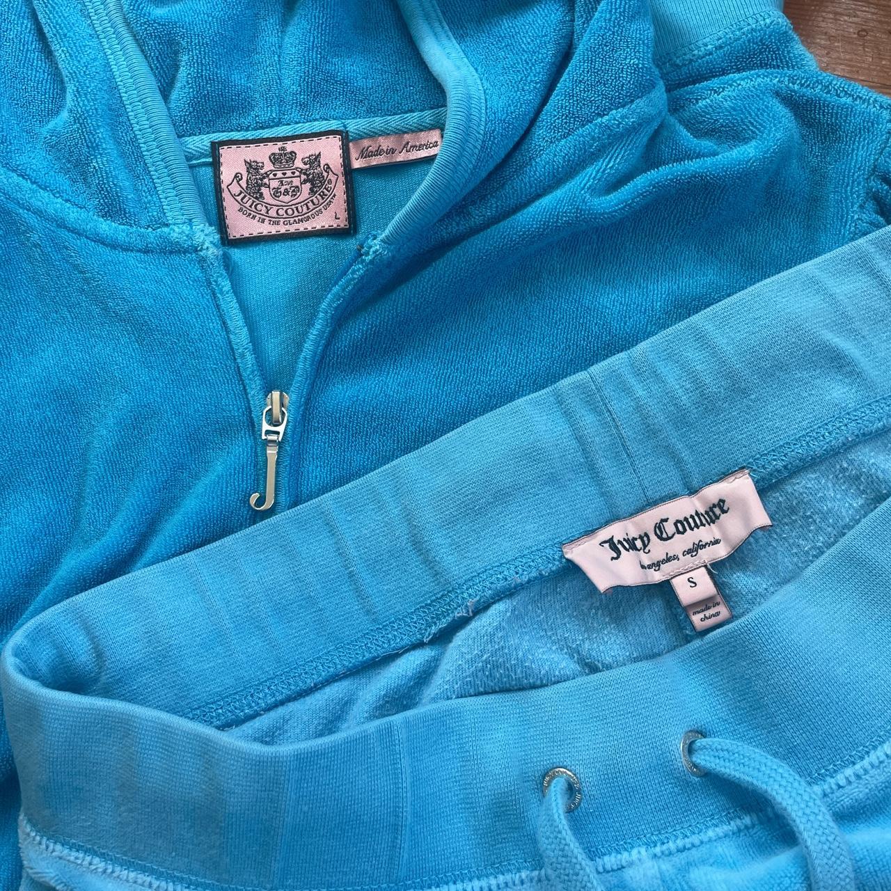 Juicy couture tracksuit set 2000s teal blue... Depop