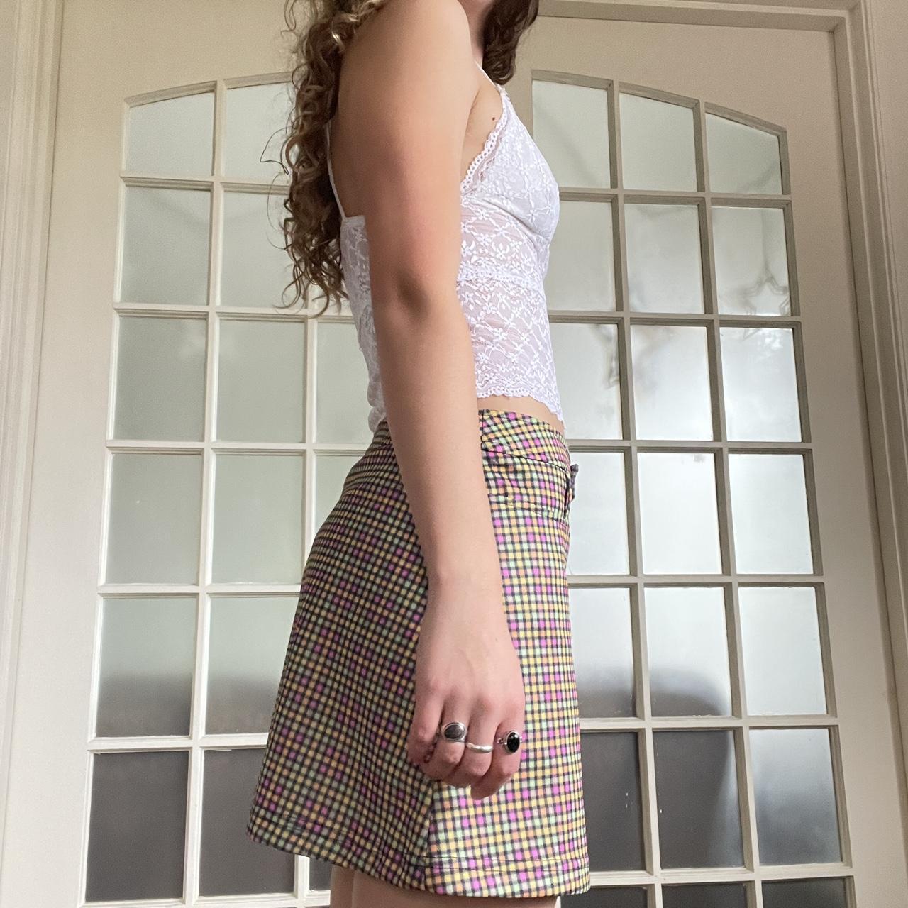 90s vintage rainbow plaid mini skirt All that jazz | Depop
