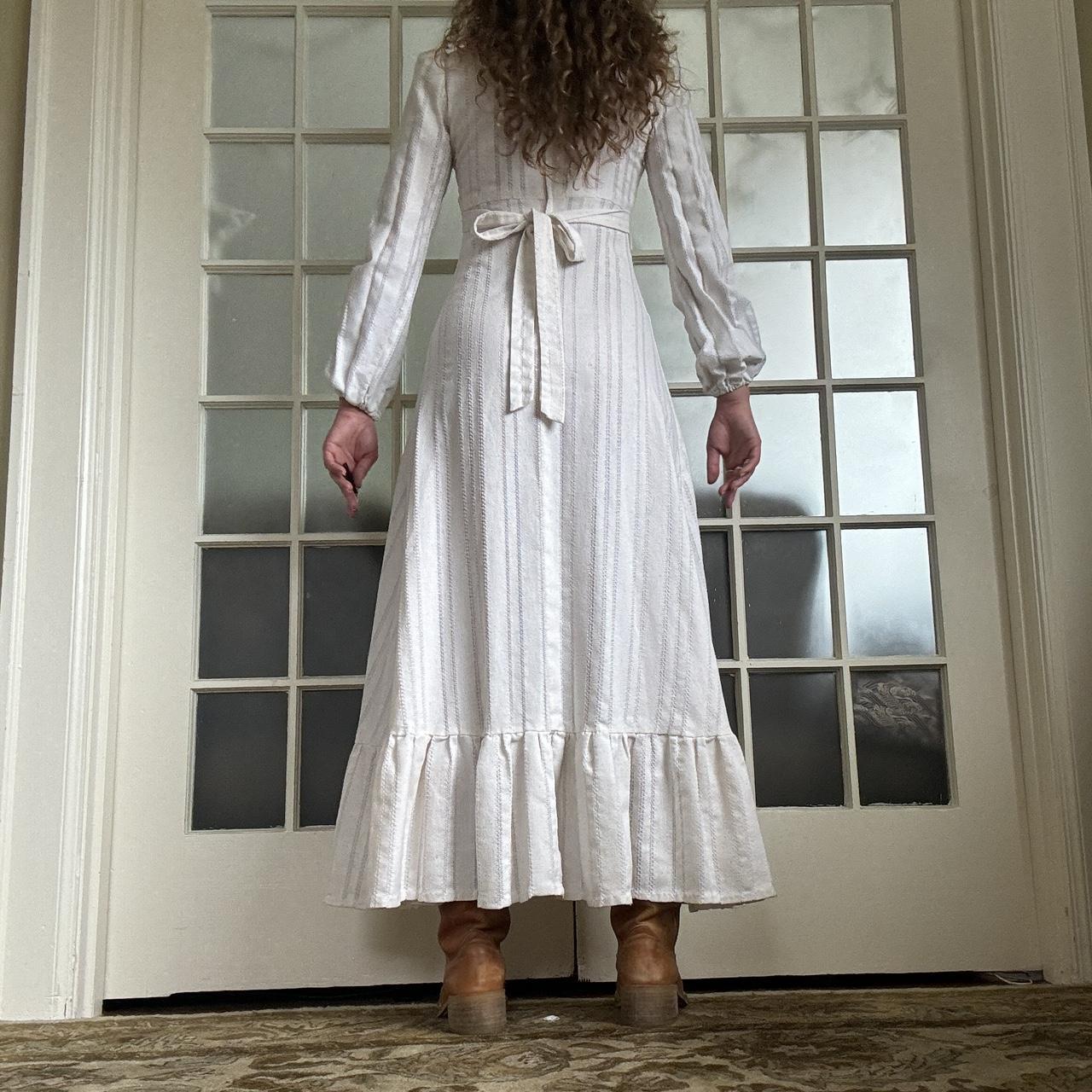 Black label gunne sax maxi dress crochet detail | Depop