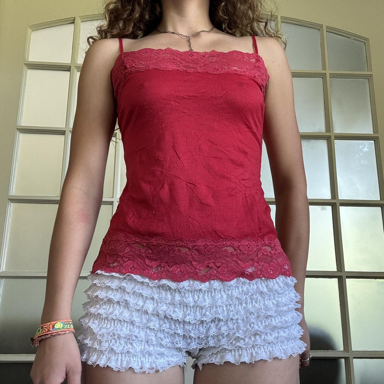 THEREDTHREAD / ザレッドスレッド】S circle camisole lace