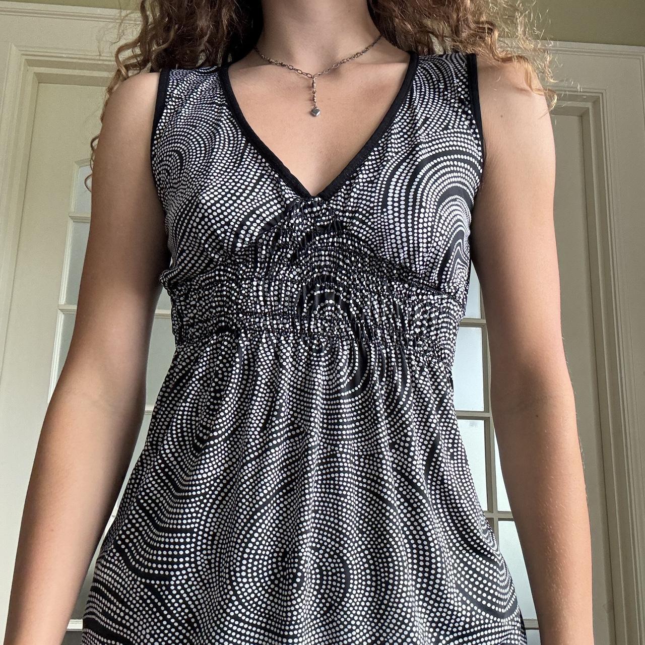 Y2K polka dot babydoll tank top Cute 2000s or late | Depop
