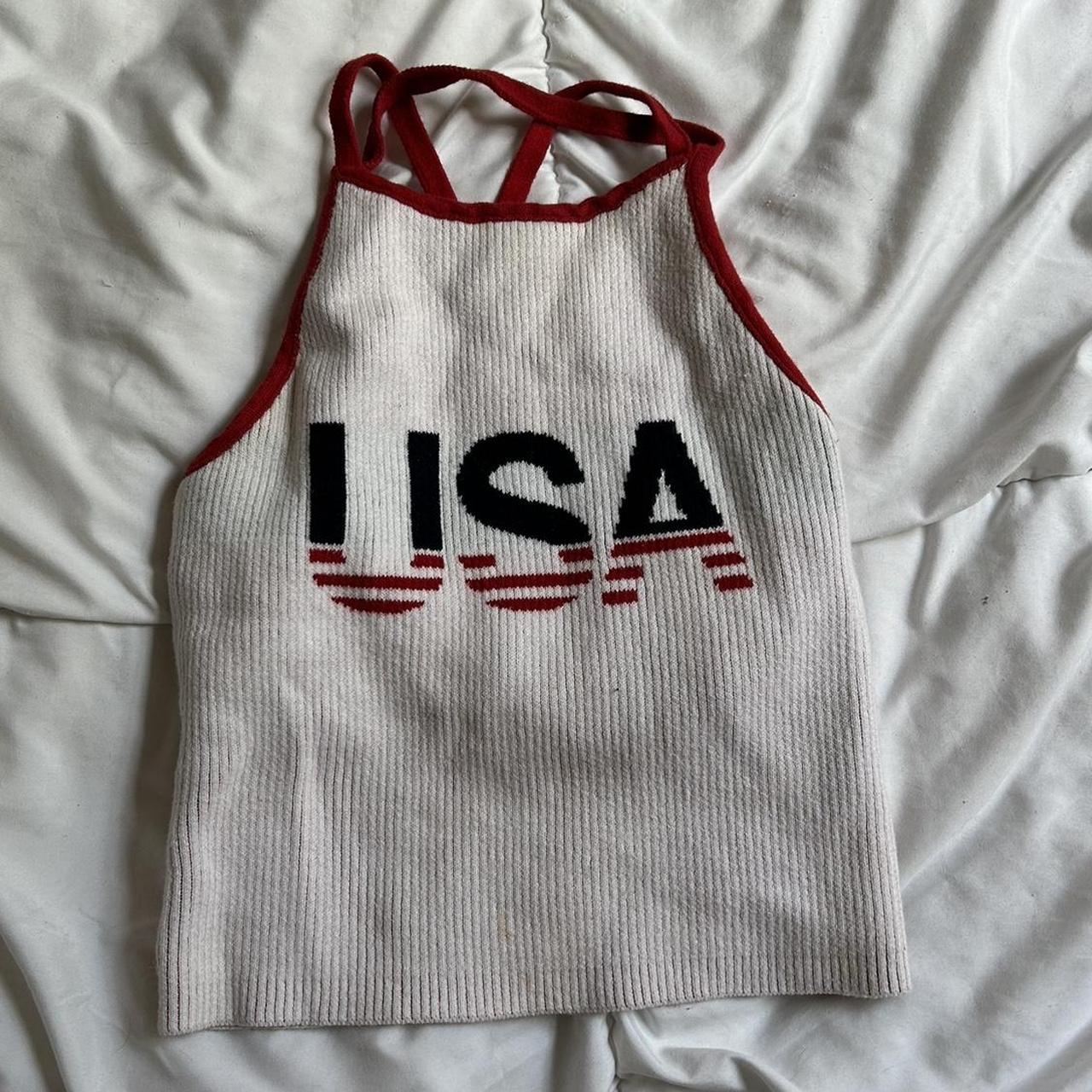 Hollister USA knit crop top with bra built in ❤️ - Depop