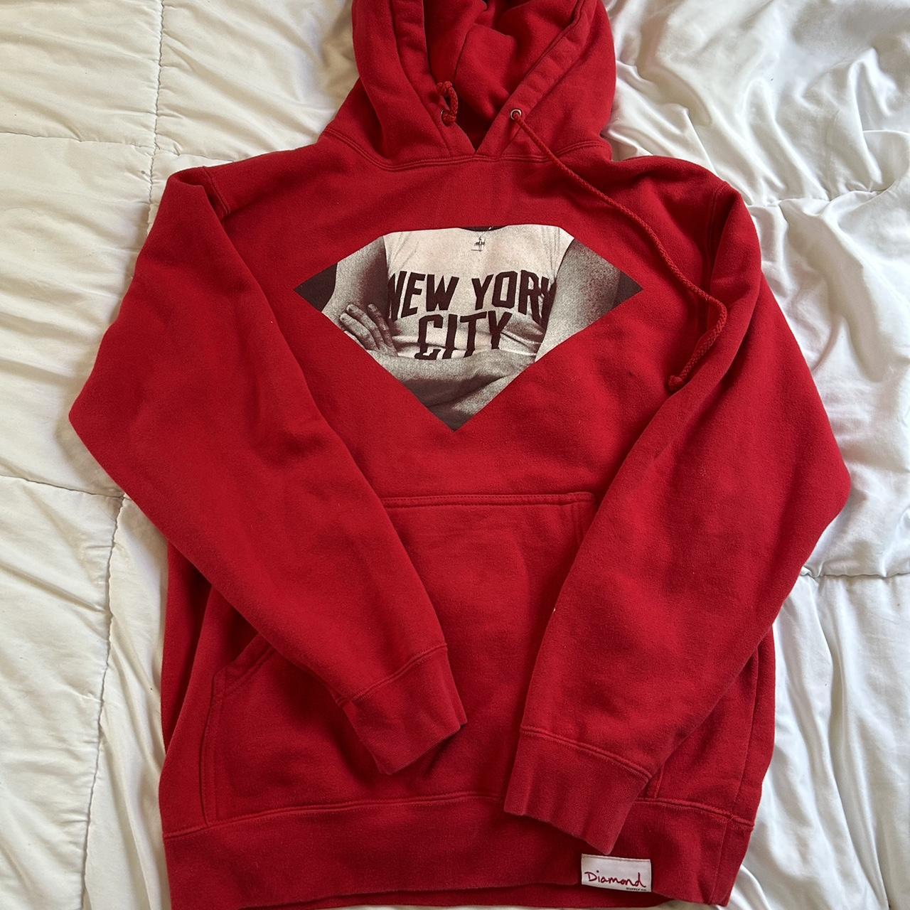 Diamond supply clearance co red hoodie