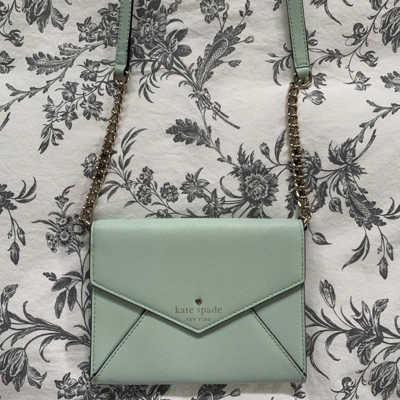 KATE SPADE MINT GREEN PURSE. Like new w/ dust bag - Depop