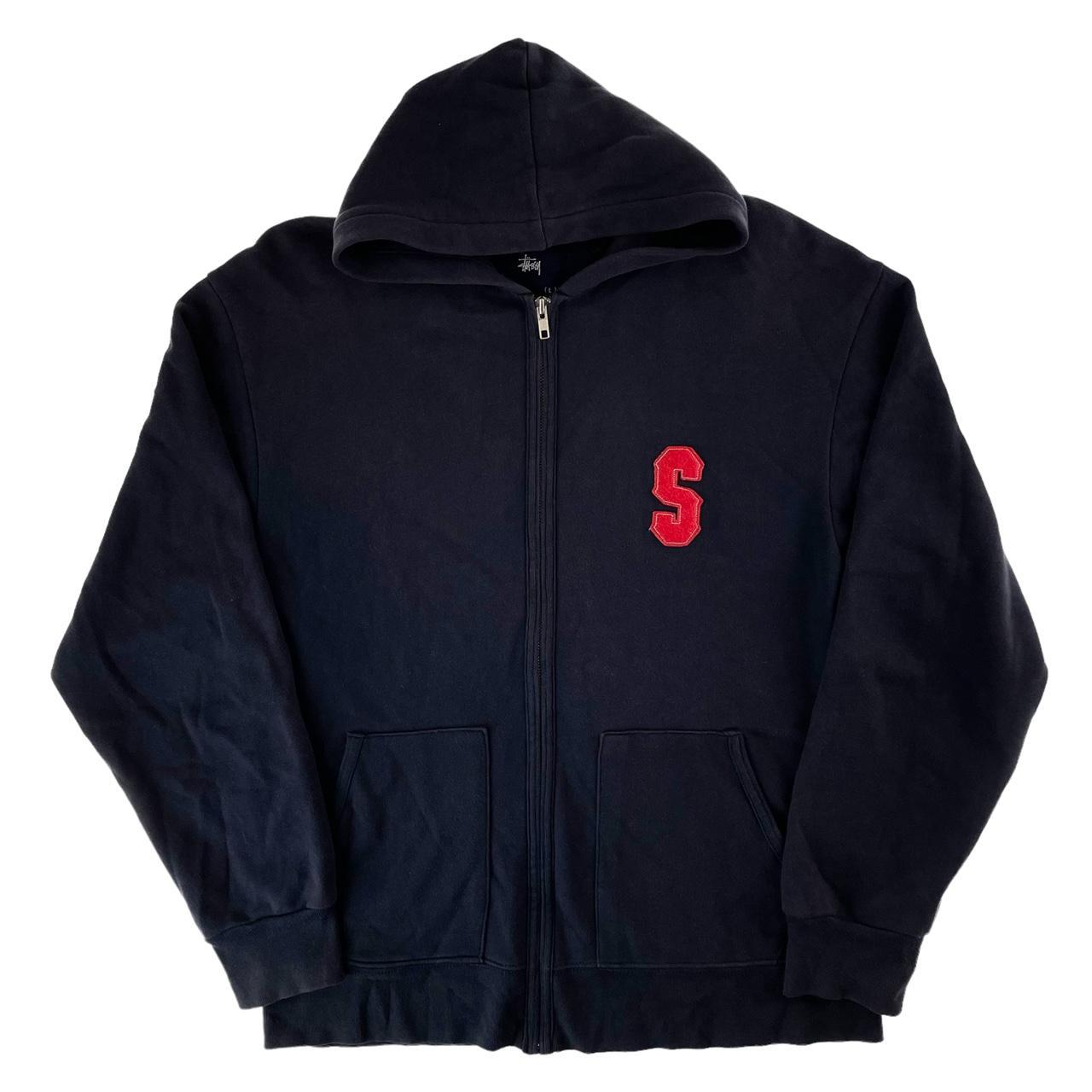 Stussy zip hoodie size L Measurements 21.5”... Depop