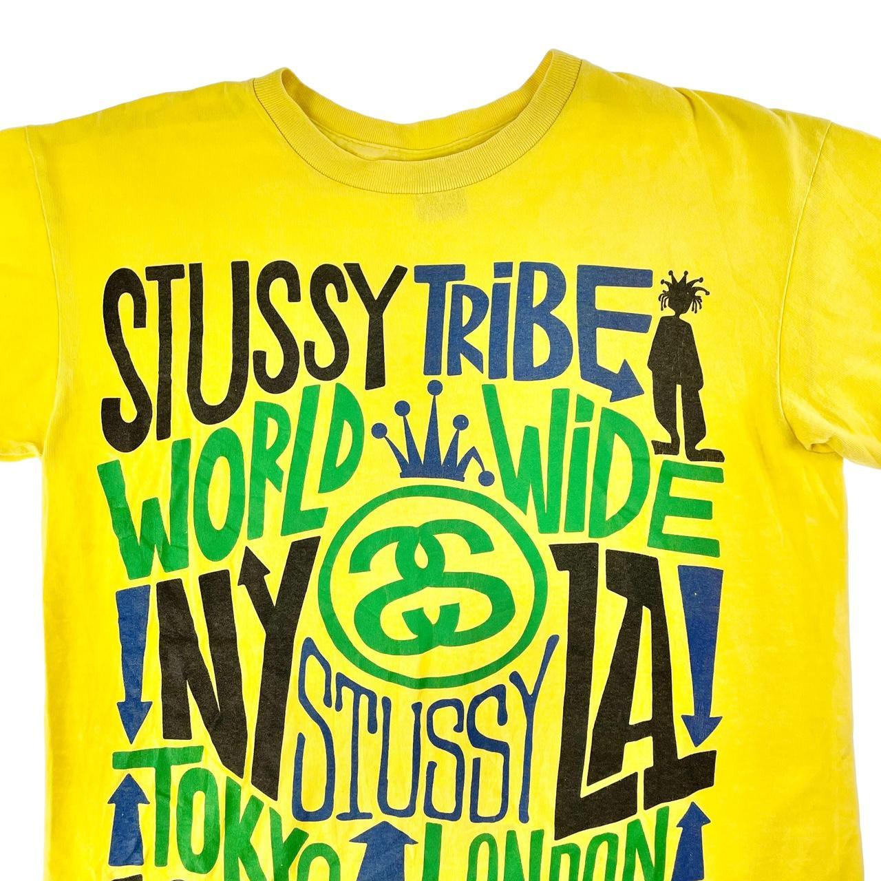 Vintage Stussy tribe t shirt size... - Depop