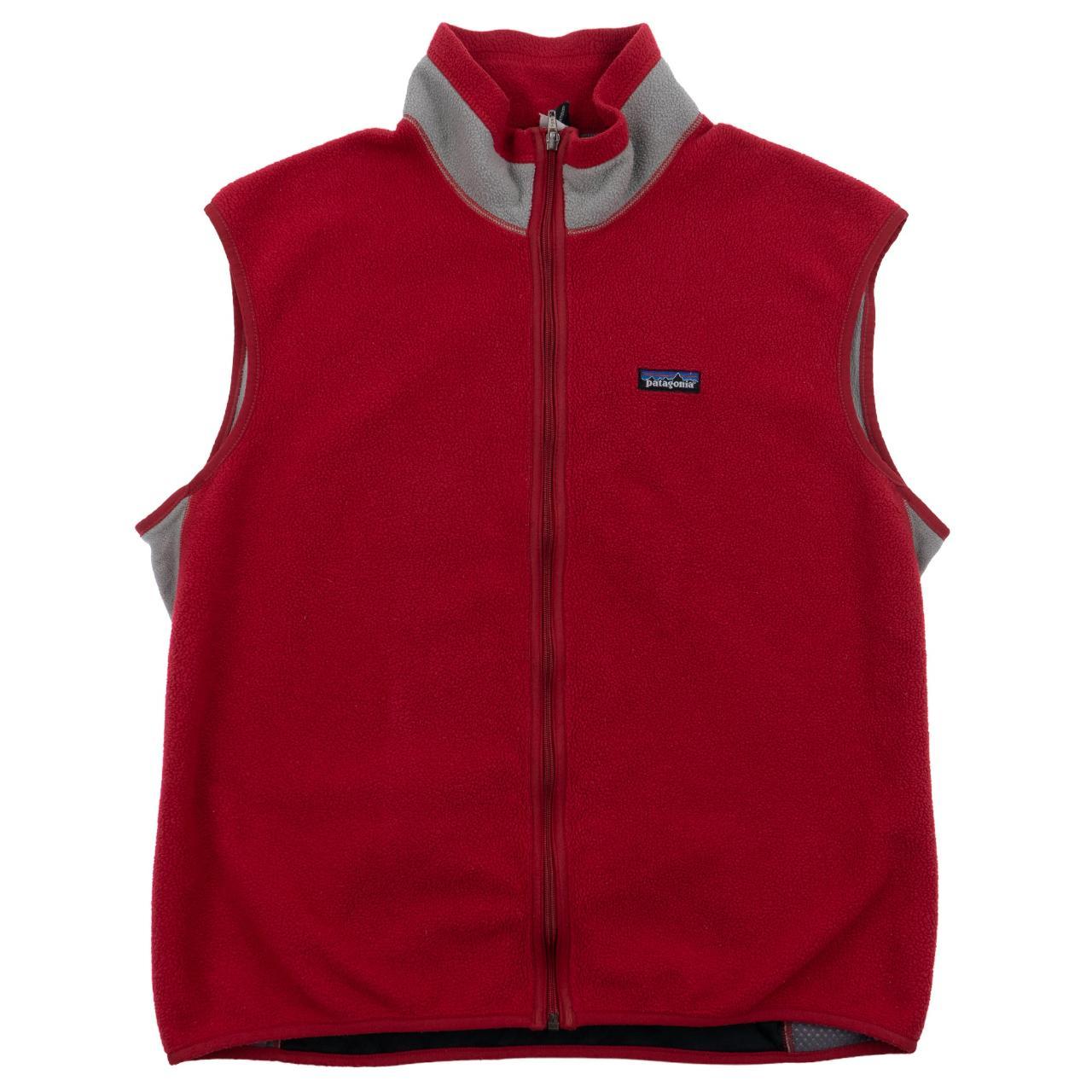 Vintage Patagonia Zip Fleece Vest Size... Depop