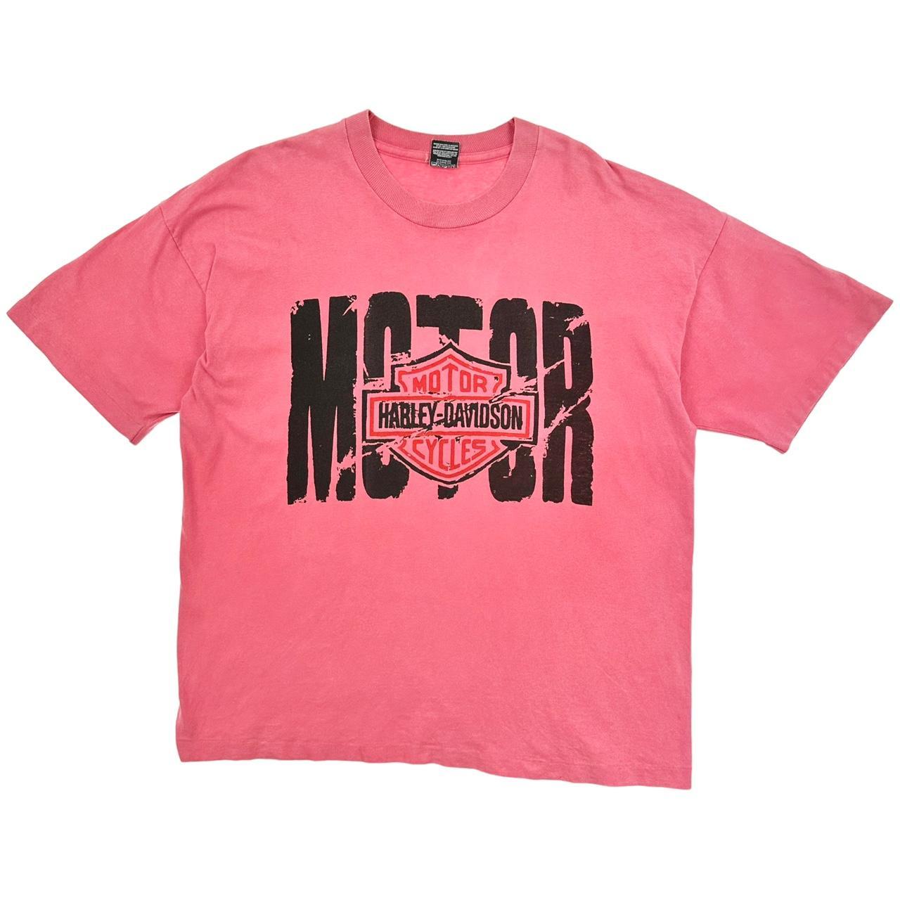 Vintage pink store harley davidson shirt