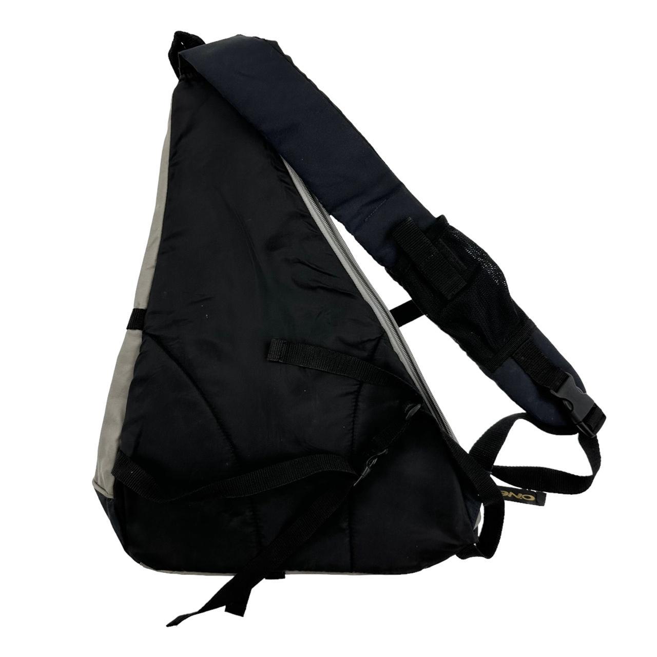 Men's Navy and Grey Bag Depop